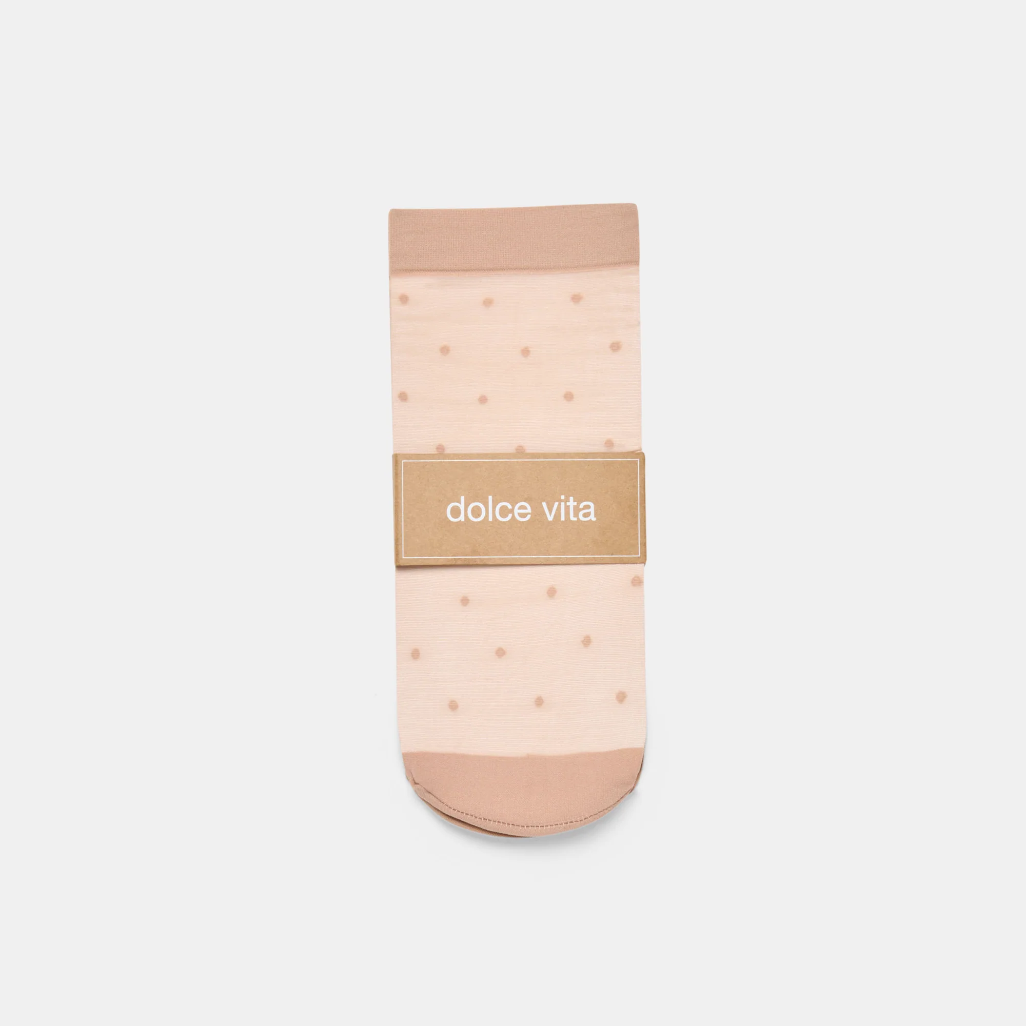 3 PACK DITSY DOT SHEER ANKLET SOCKS BLUSH - Image 2