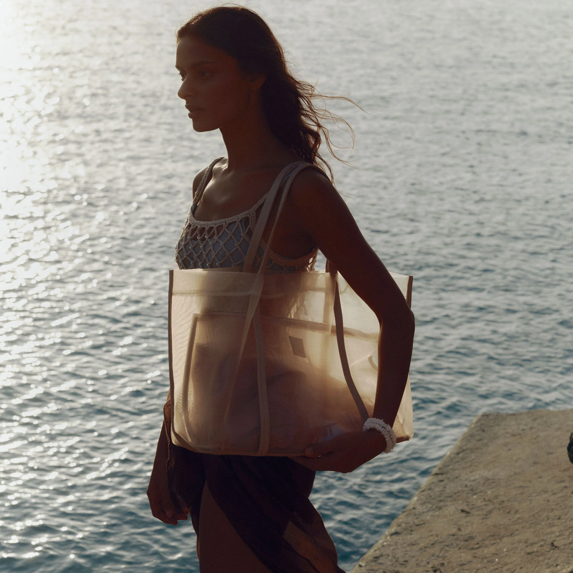 AISLIN TOTE BLUSH MESH - Image 4