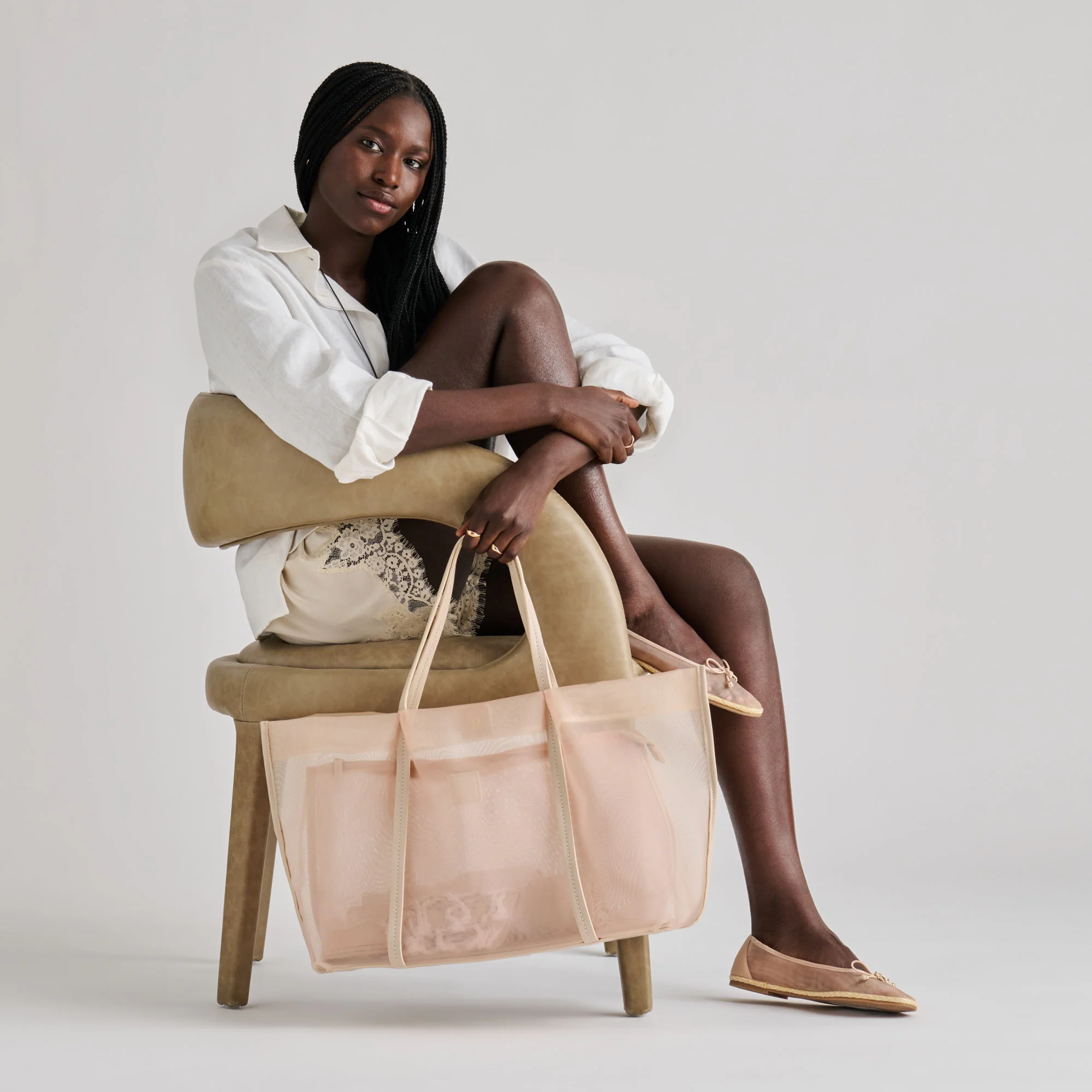 AISLIN TOTE BLUSH MESH - Image 6