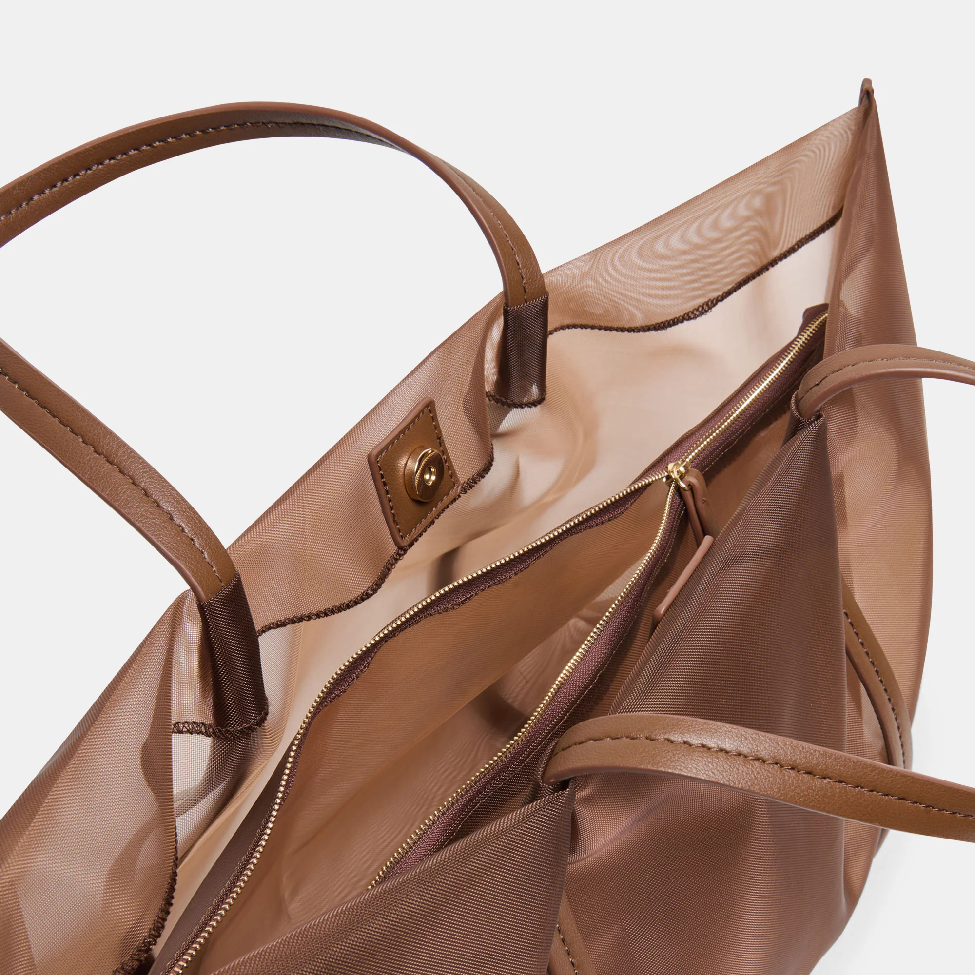 AISLIN TOTE CHOCOLATE MESH - Image 6
