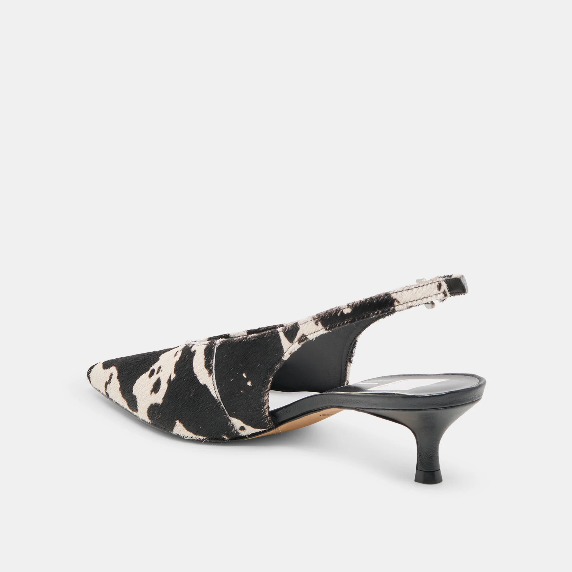 ALENNA HEELS BLACK WHITE TAURUS CALF HAIR - Image 5
