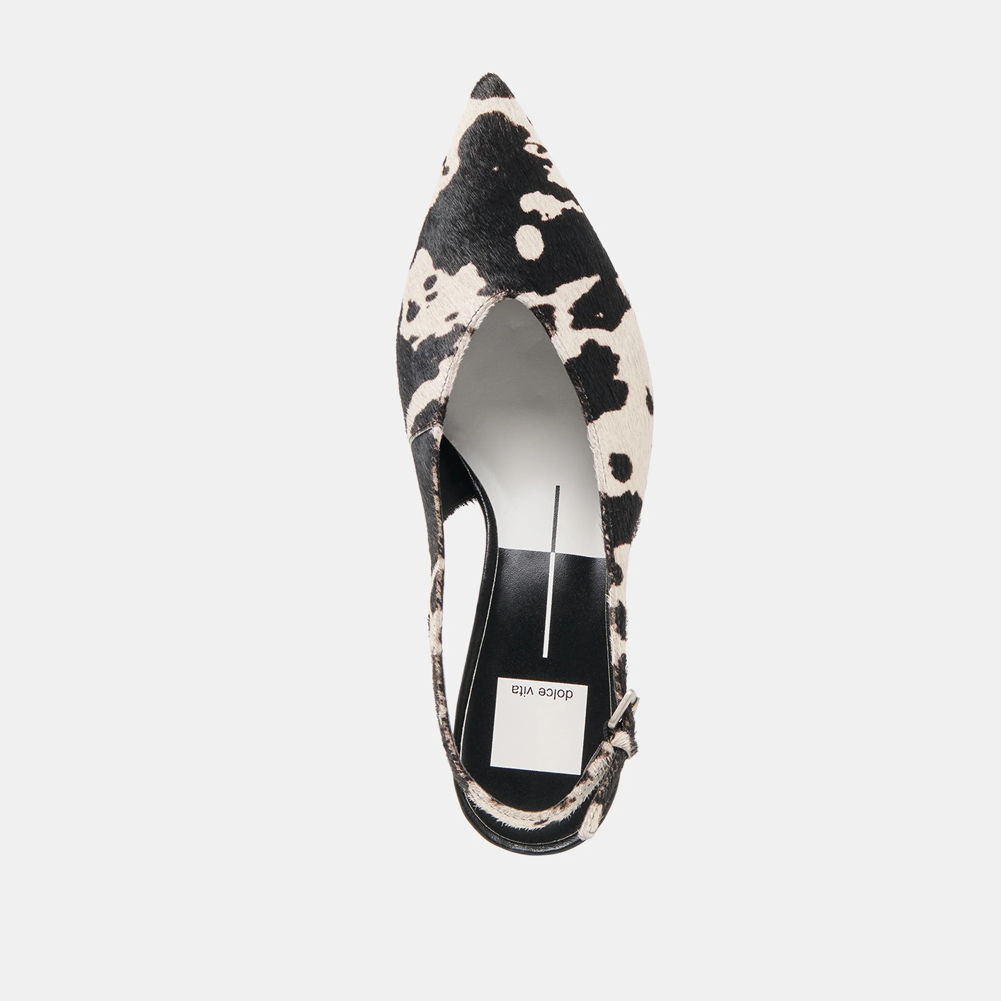 ALENNA HEELS BLACK WHITE TAURUS CALF HAIR - Image 8