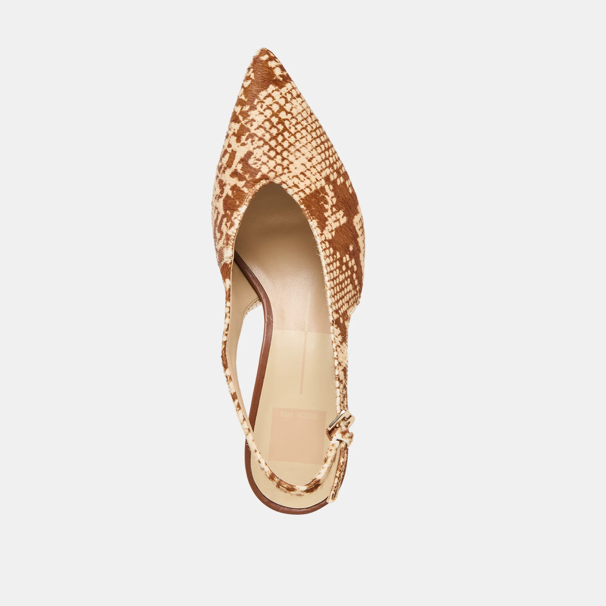 ALENNA HEELS BROWN SNAKE CALF HAIR - Image 10