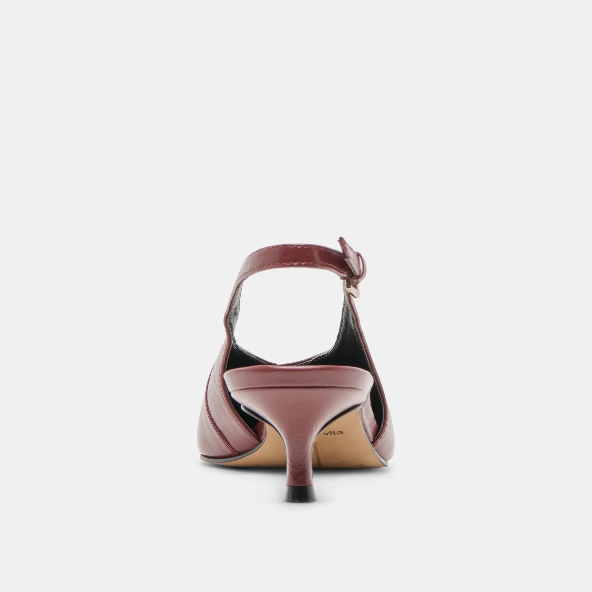 ALENNA HEELS OXBLOOD CRINKLE PATENT - Image 9