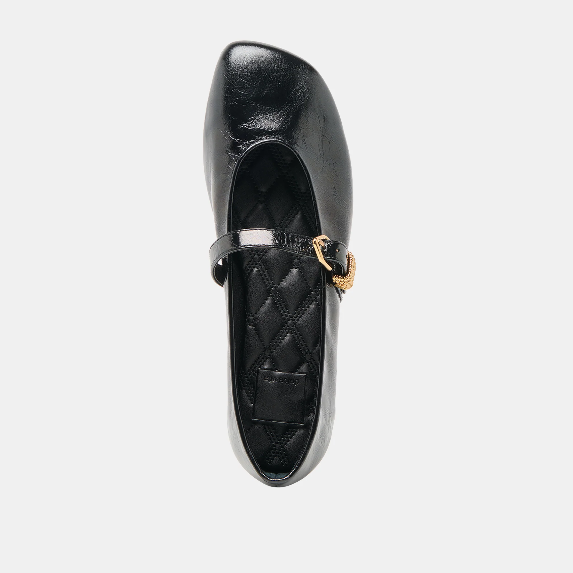 ALIZZA BALLET FLATS MIDNIGHT CRINKLE PATENT - Image 8