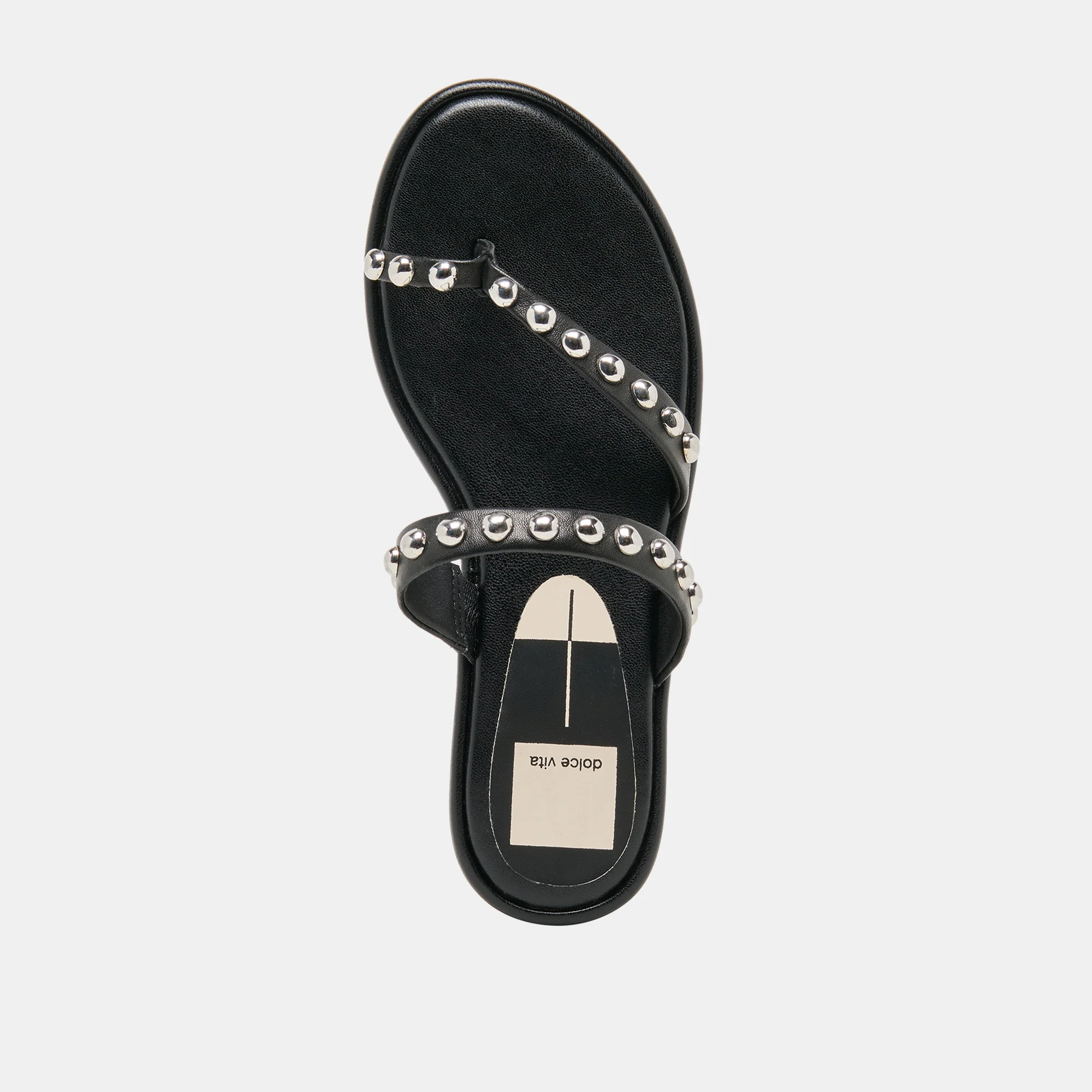 AMARY STUD SANDALS BLACK LEATHER - Image 10