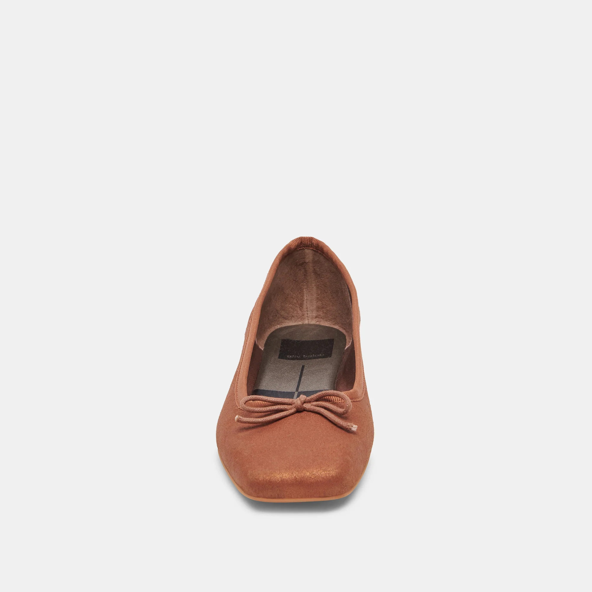 ANISA WIDE BALLET FLATS COPPER METALLIC SUEDE - Image 6