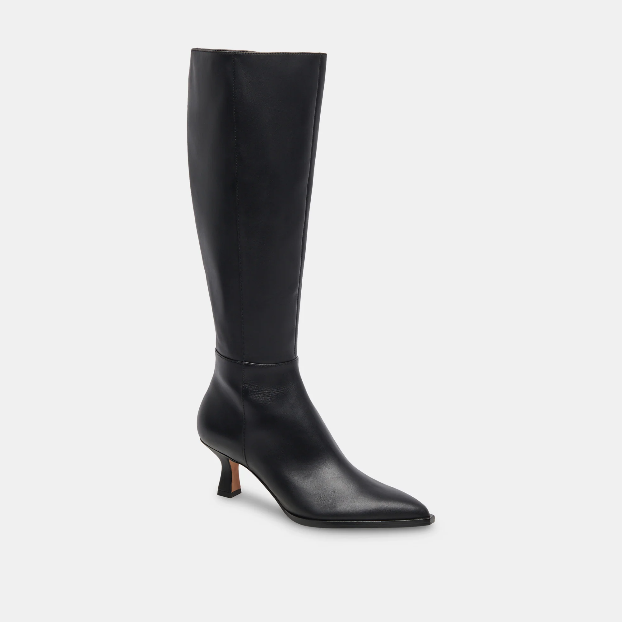 AUGGIE EXTRA WIDE CALF BOOTS BLACK LEATHER - Image 4