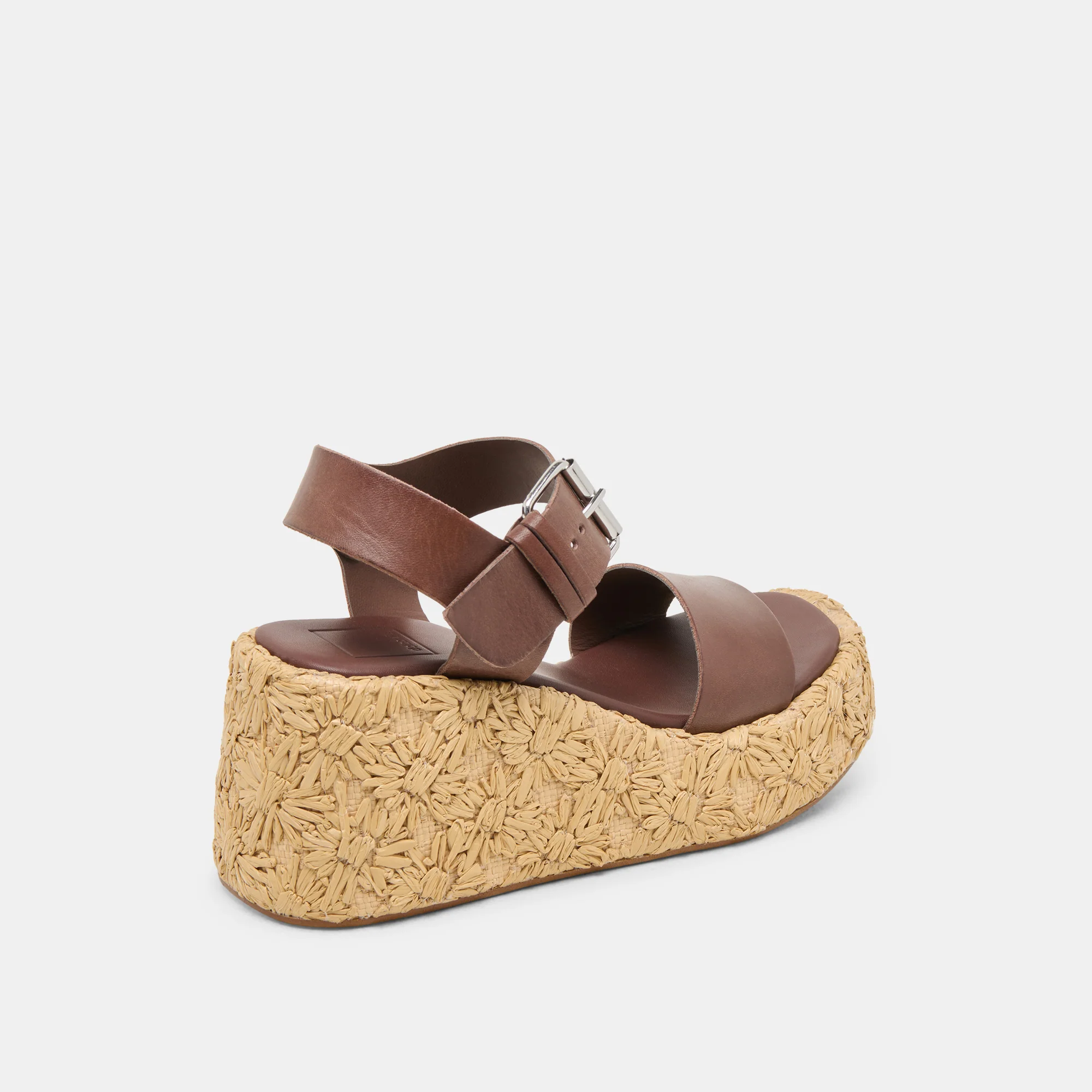 AURI WEDGES DK BROWN LEATHER - Image 3