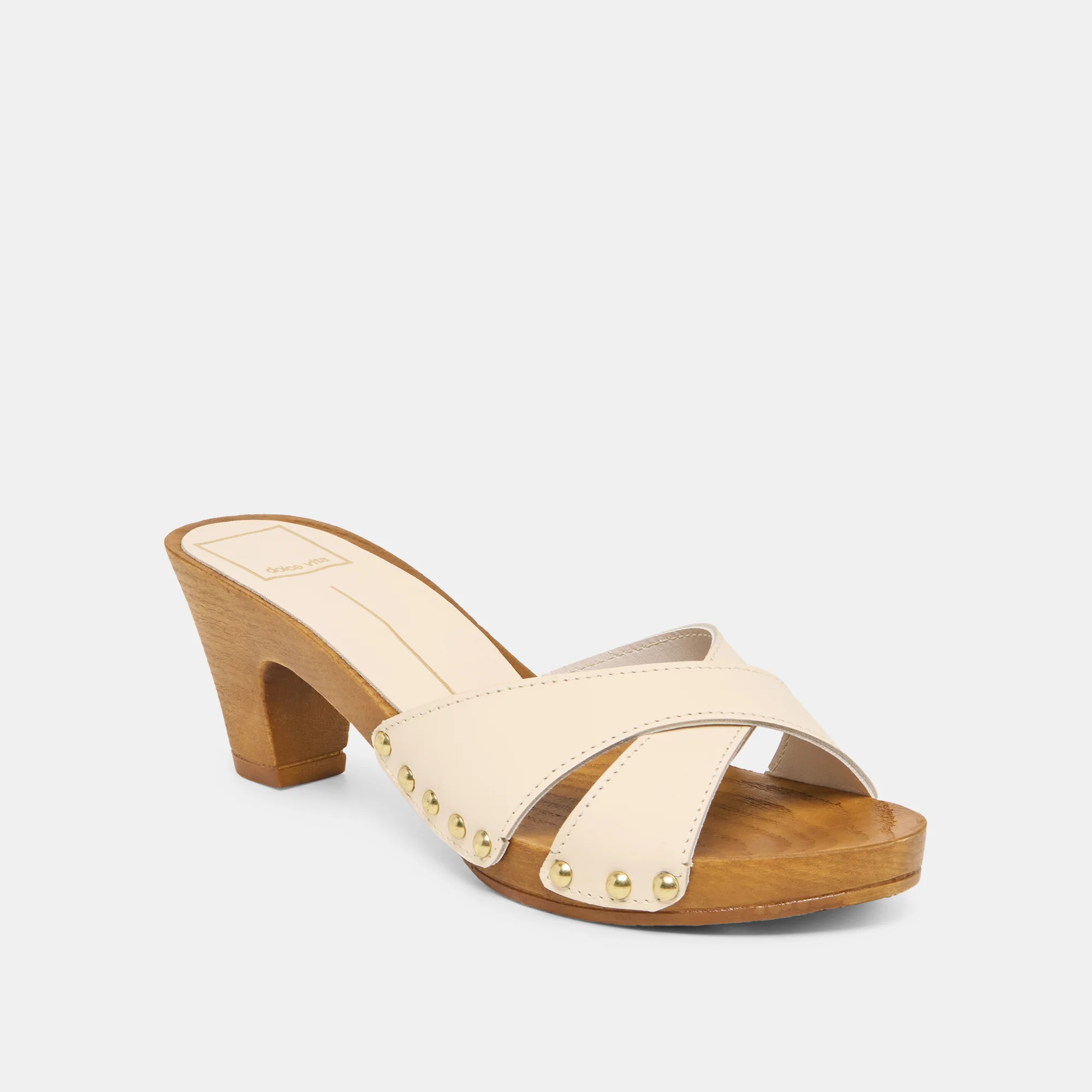 AVERIE HEELS BONE LEATHER - Image 2
