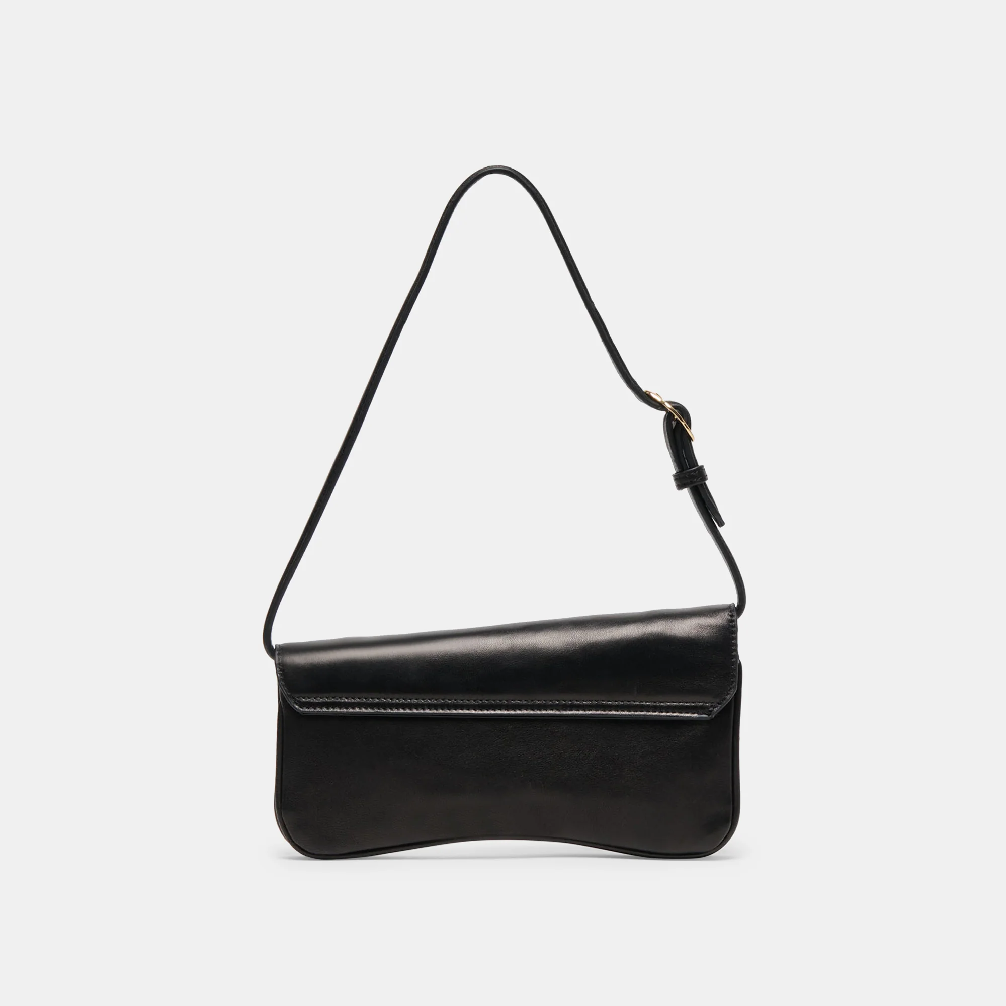AZURA SHOULDER BAG BLACK LEATHER - Image 3