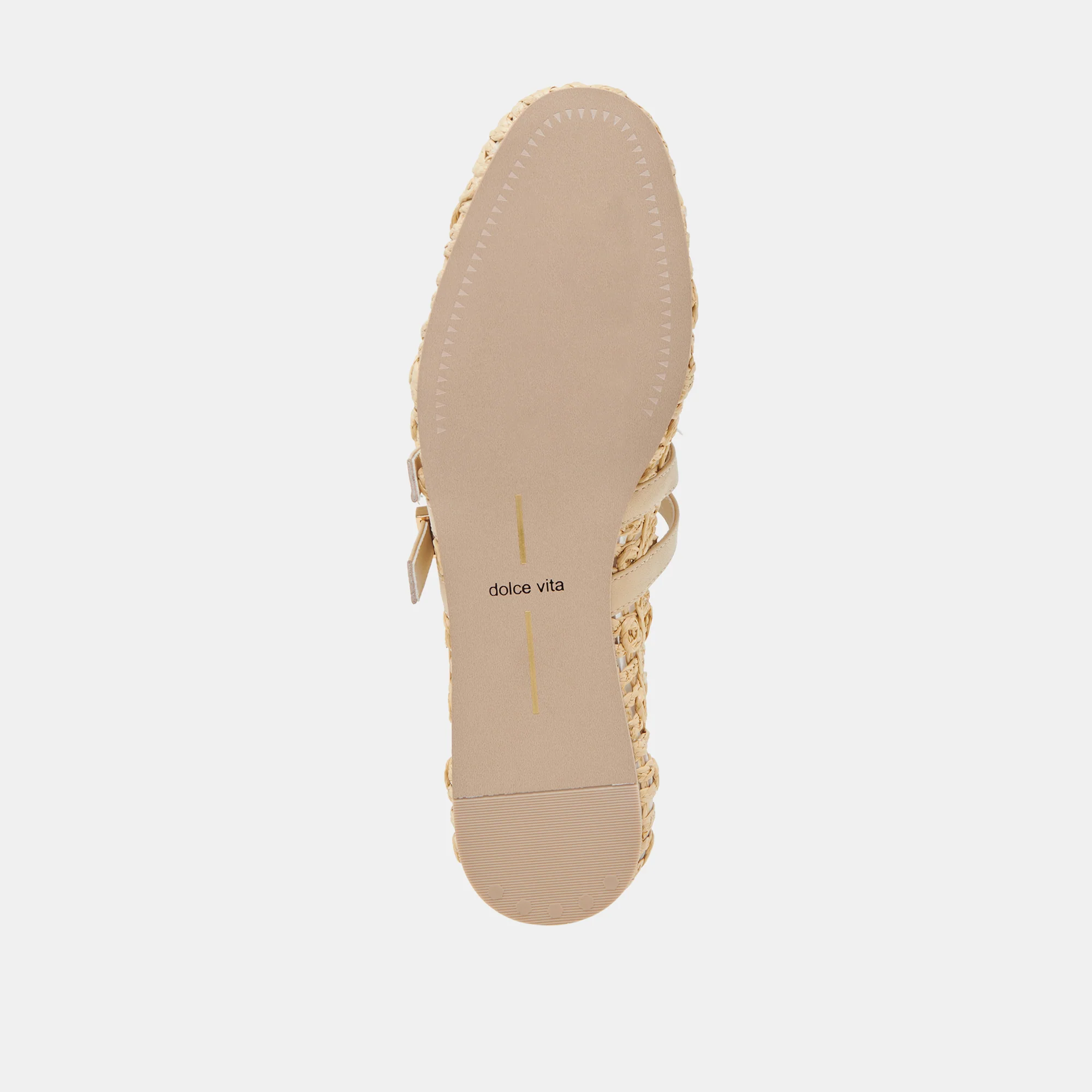 BAYLEE SUNFLOWER WIDE BALLET FLATS LT NATURAL MACRAME - Image 9
