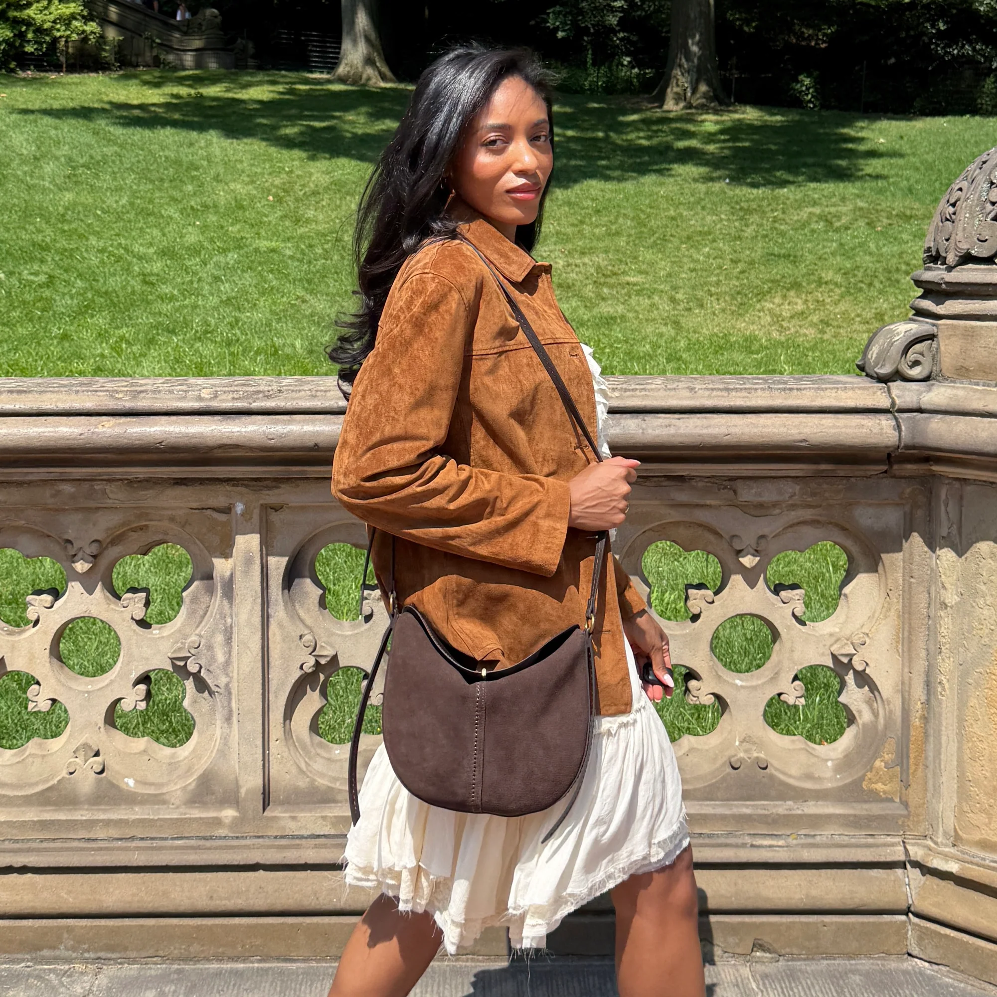 BENNETT CROSSBODY ESPRESSO SUEDE - Image 7