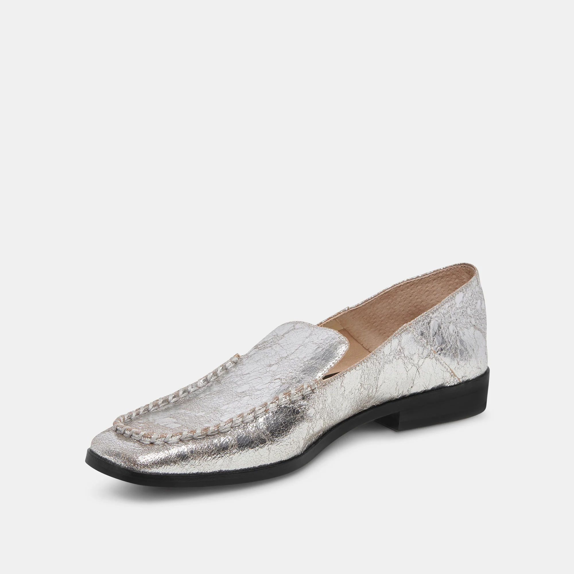 BENY FLATS SILVER DISTRESSED LEATHER - Image 15