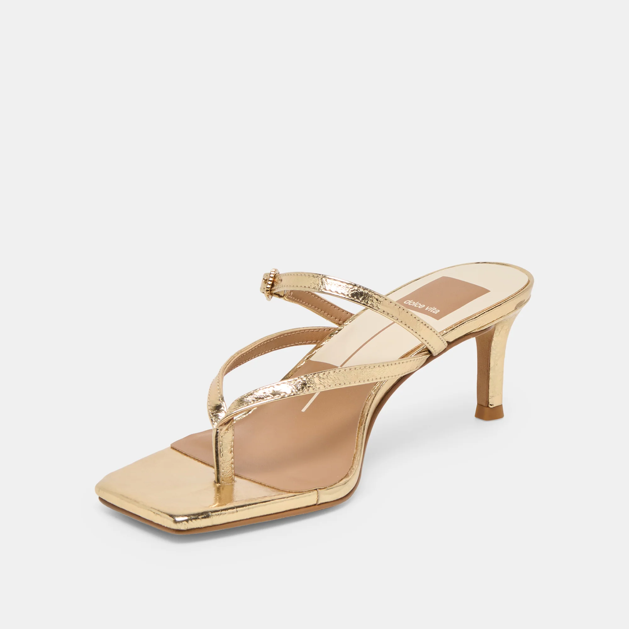 BIAGA HEELS GOLD DISTRESSED LEATHER - Image 6