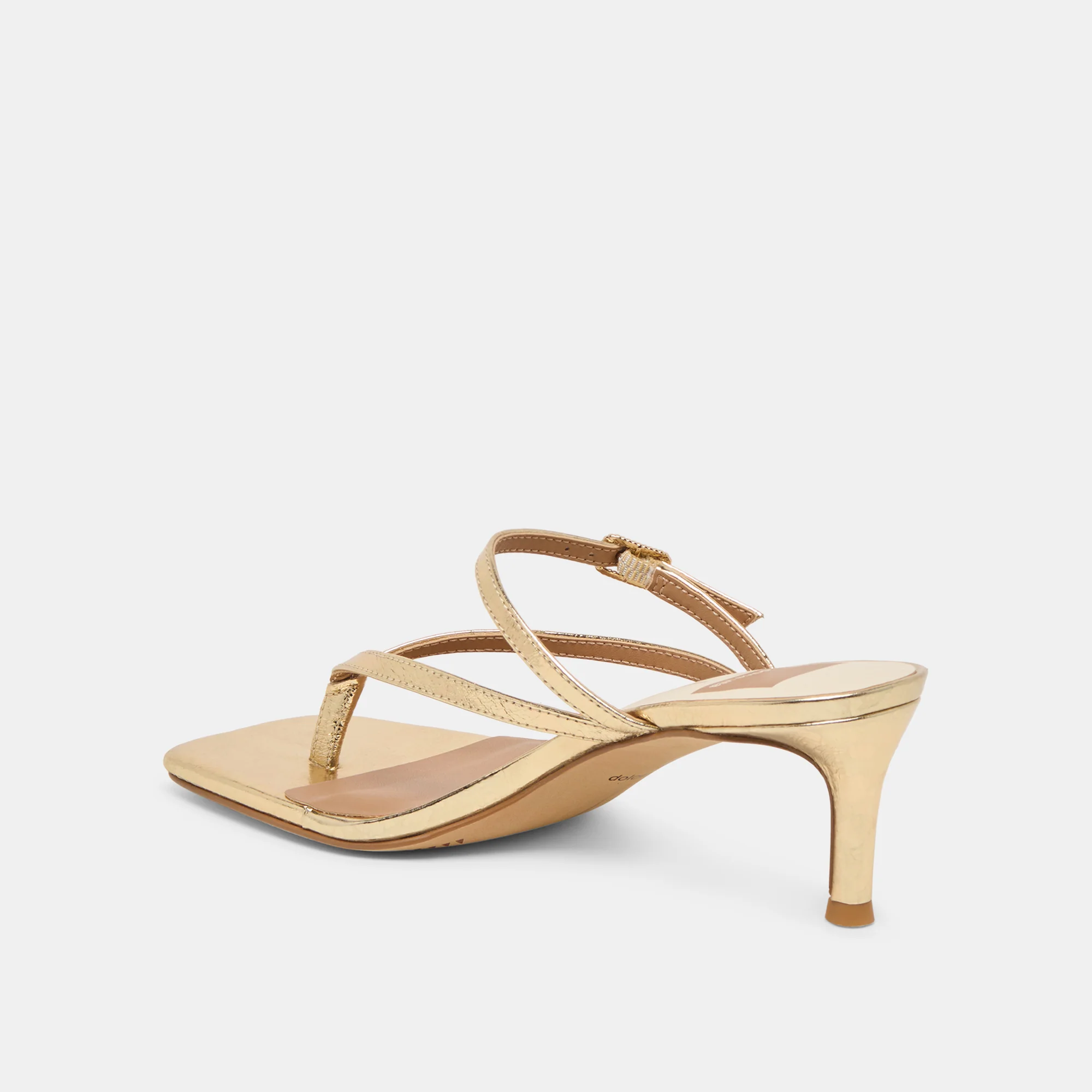 BIAGA HEELS GOLD DISTRESSED LEATHER - Image 7