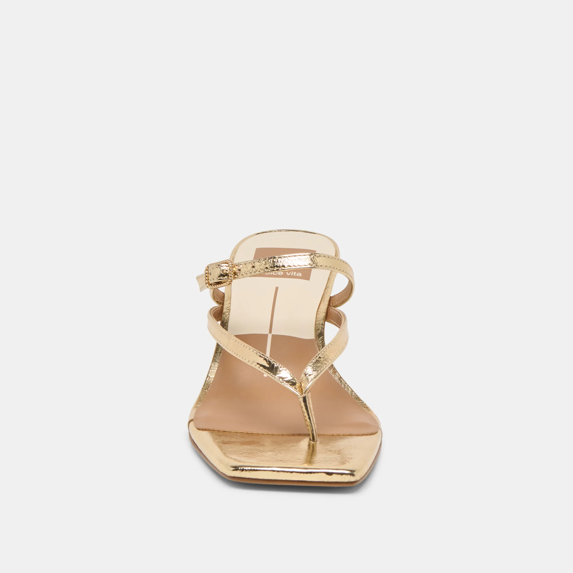 BIAGA HEELS GOLD DISTRESSED LEATHER - Image 8