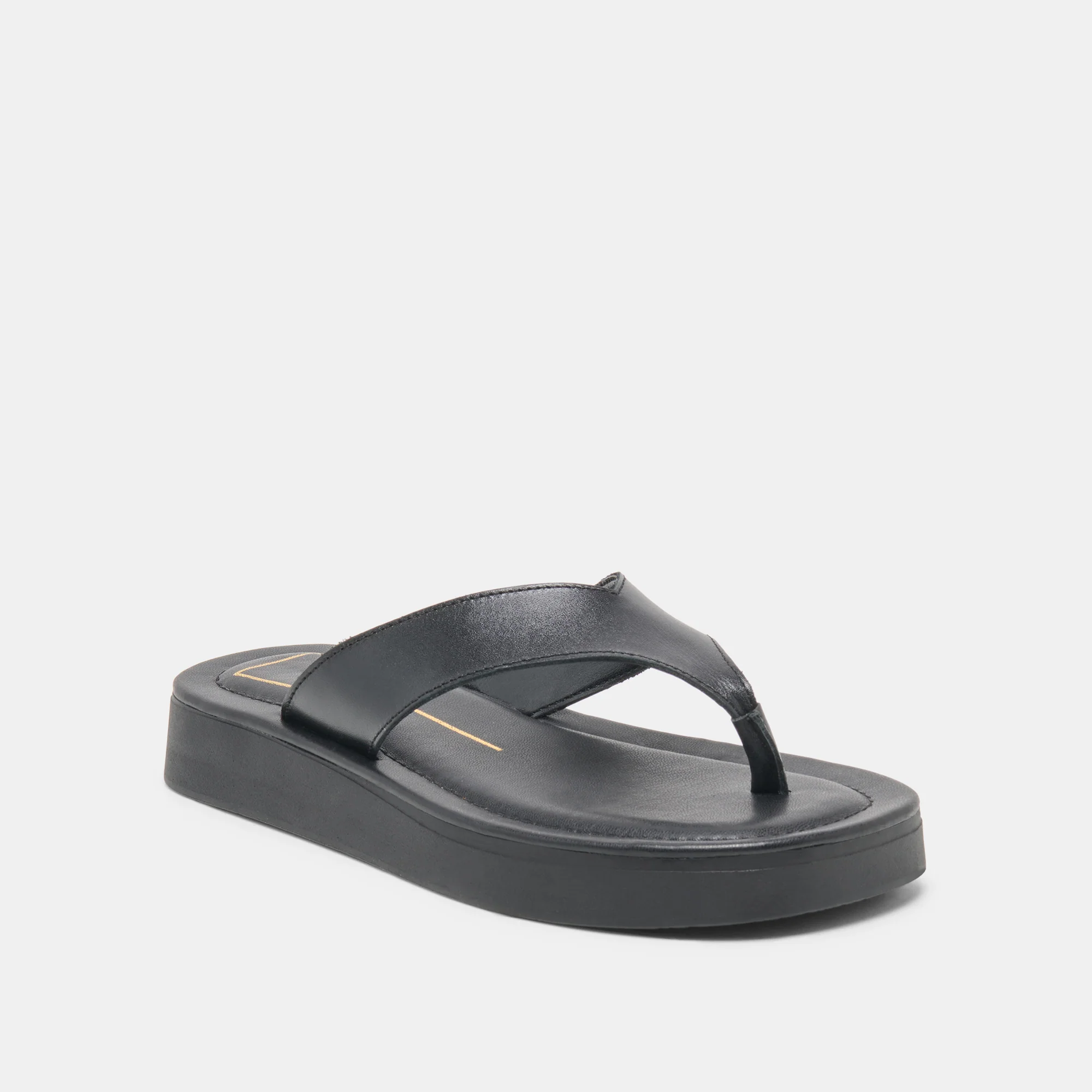 BLAYZE SANDALS BLACK LEATHER - Image 2