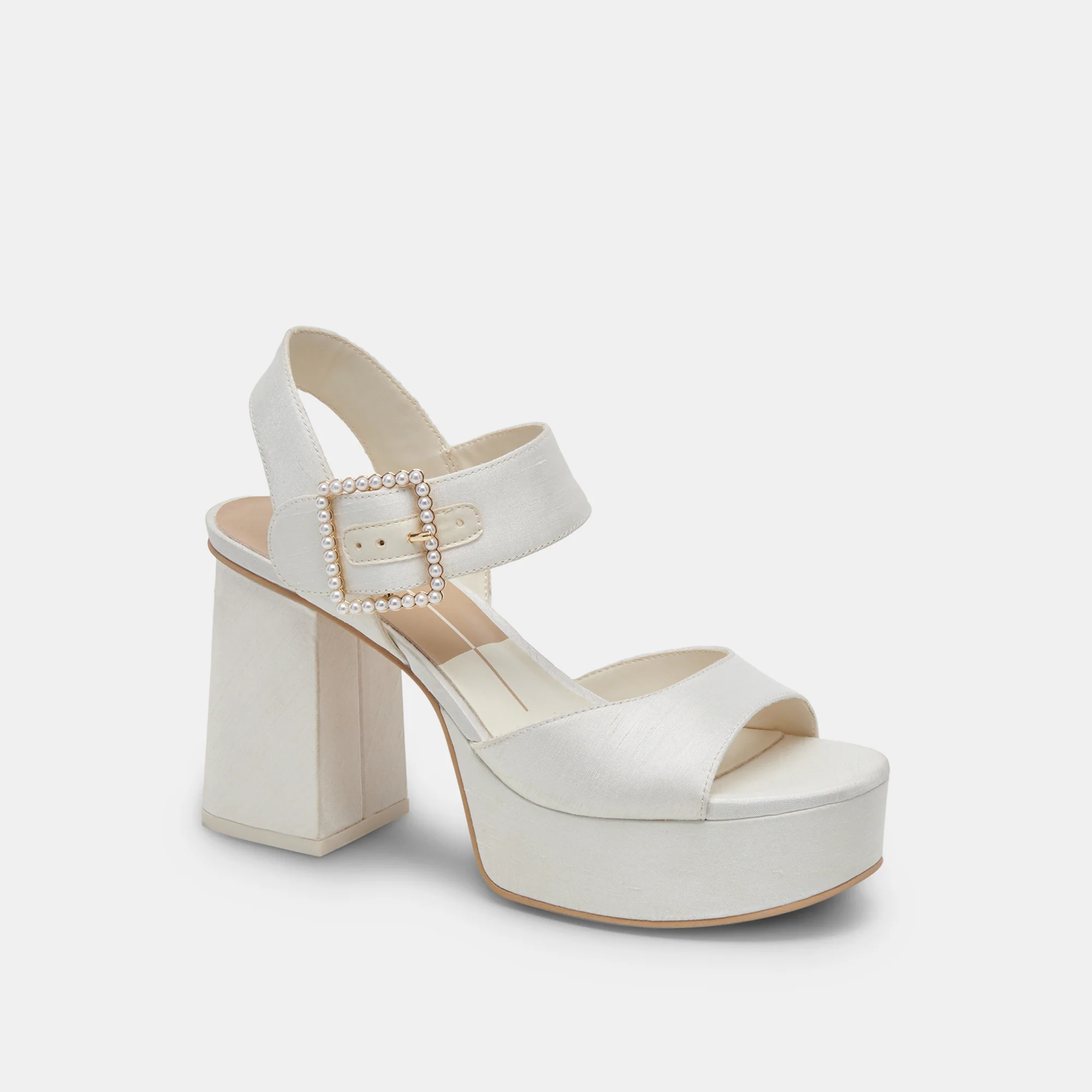 BOBBY PEARL HEELS WHITE PEARLS - Image 7