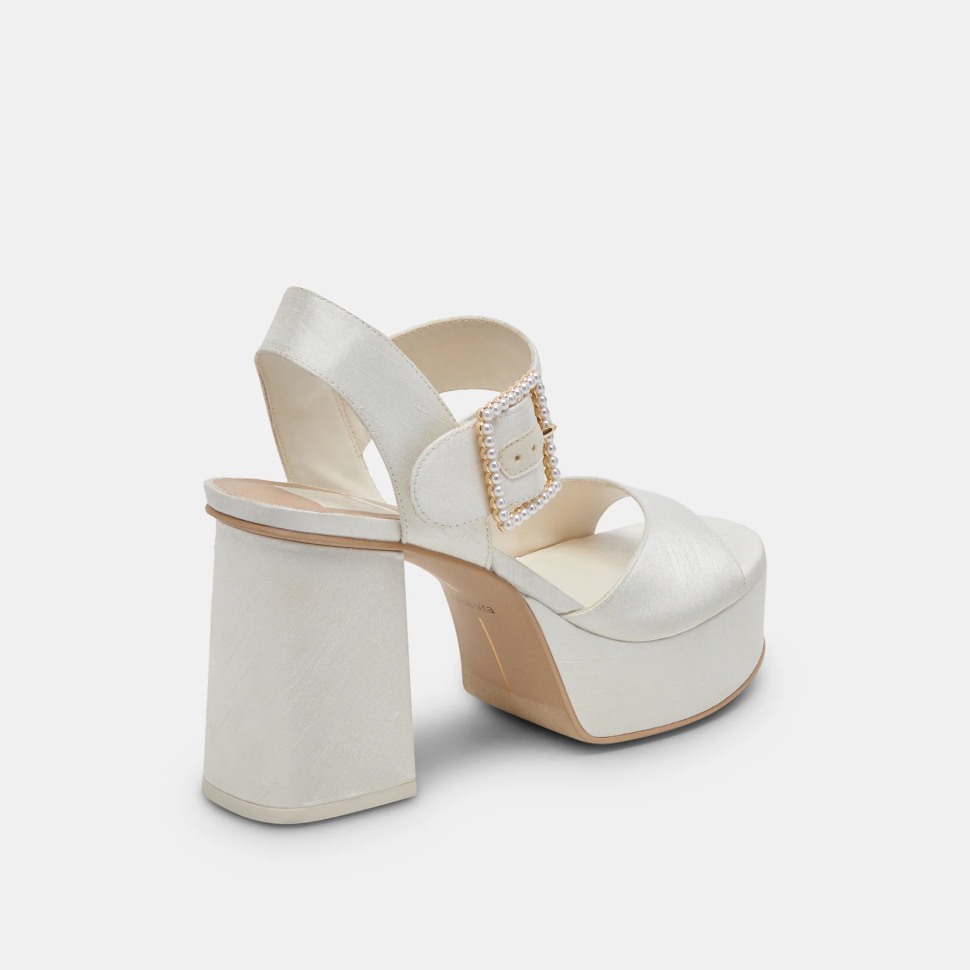 BOBBY PEARL HEELS WHITE PEARLS - Image 8