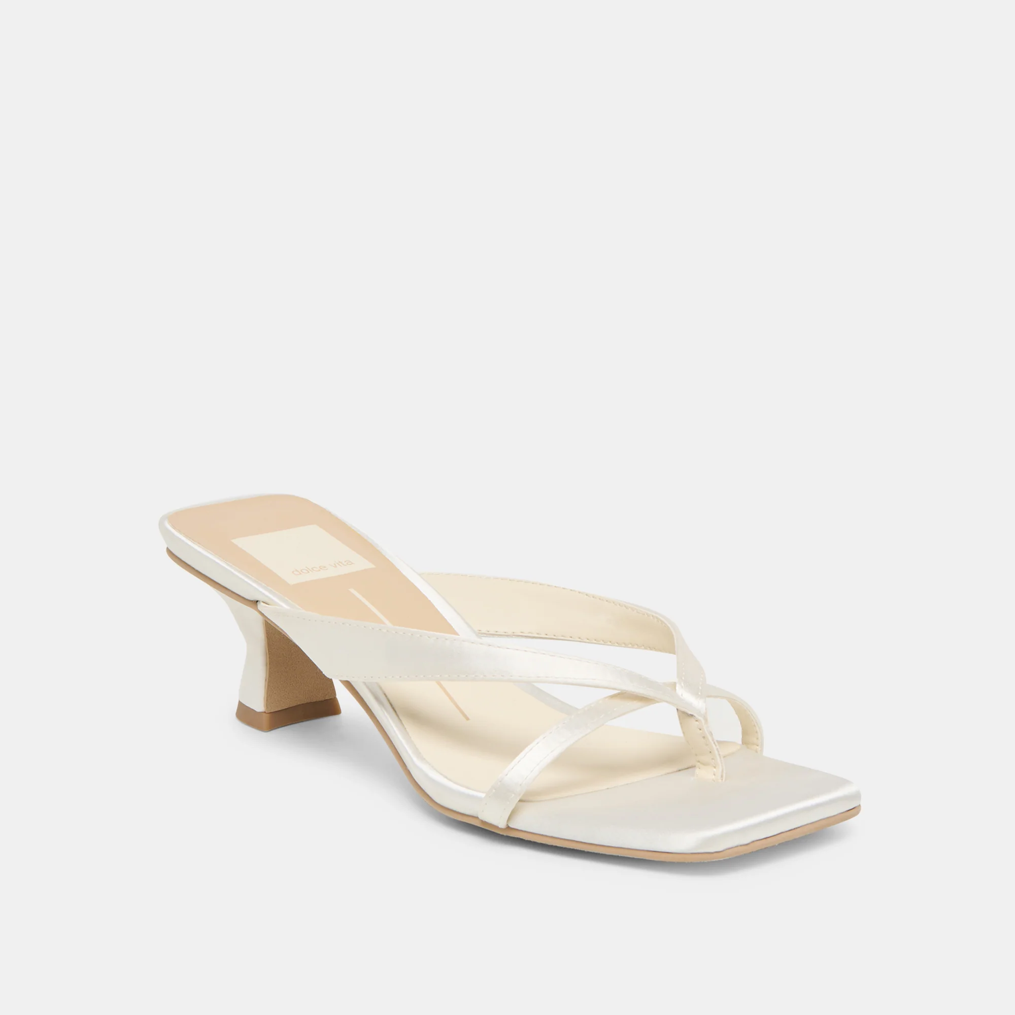 BREVEL HEELS TRUE WHITE SATIN - Image 3