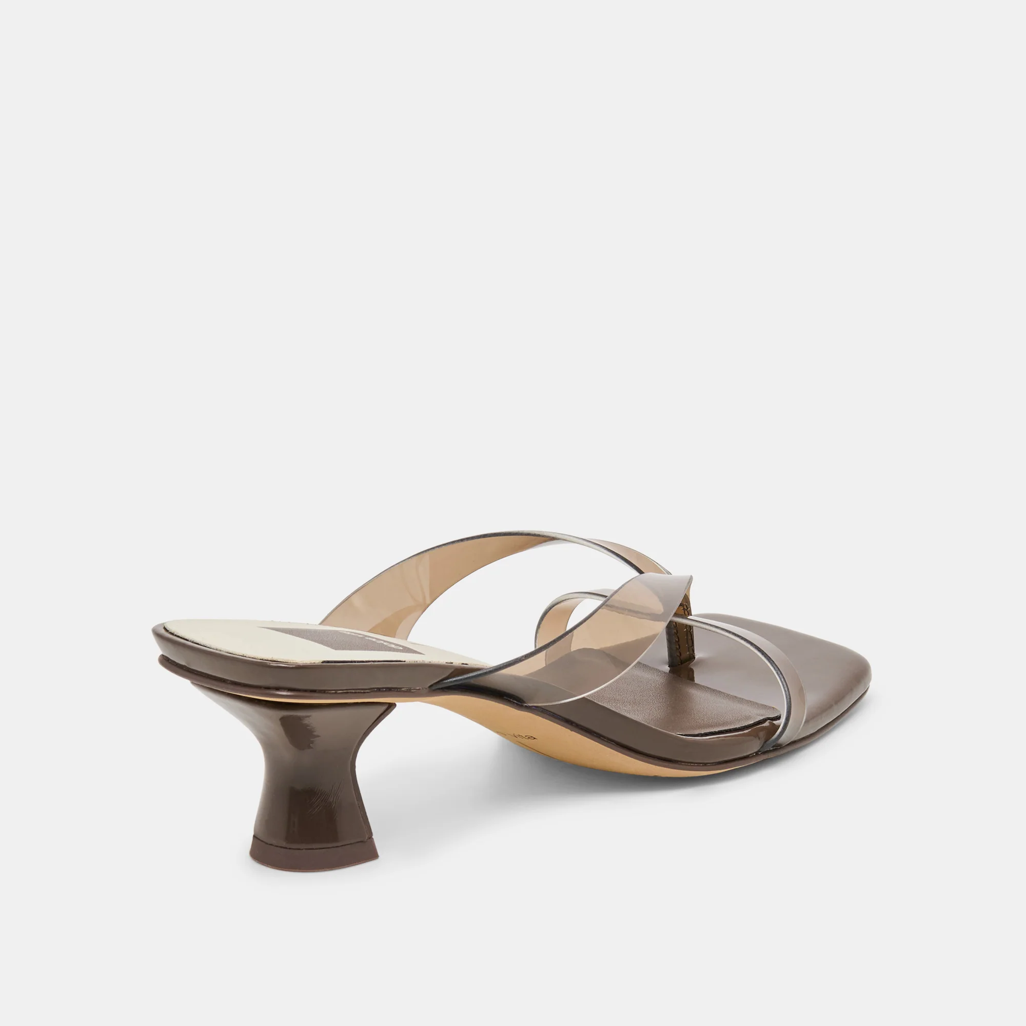 BREVEL VINYL HEELS DK BROWN JELLY - Image 4