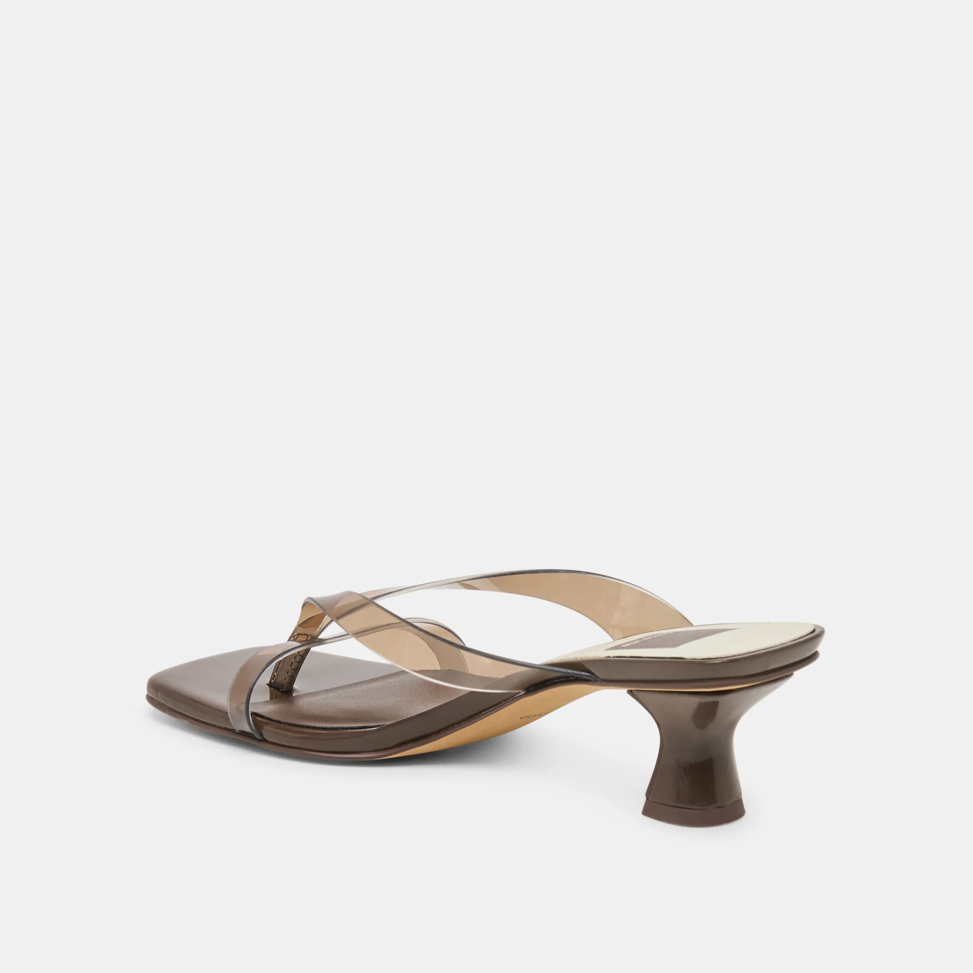 BREVEL VINYL HEELS DK BROWN JELLY - Image 6