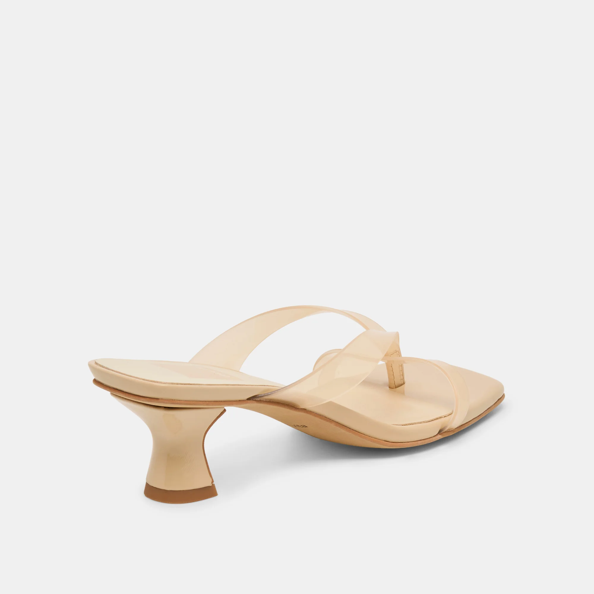BREVEL VINYL WIDE HEELS PRALINE JELLY - Image 3