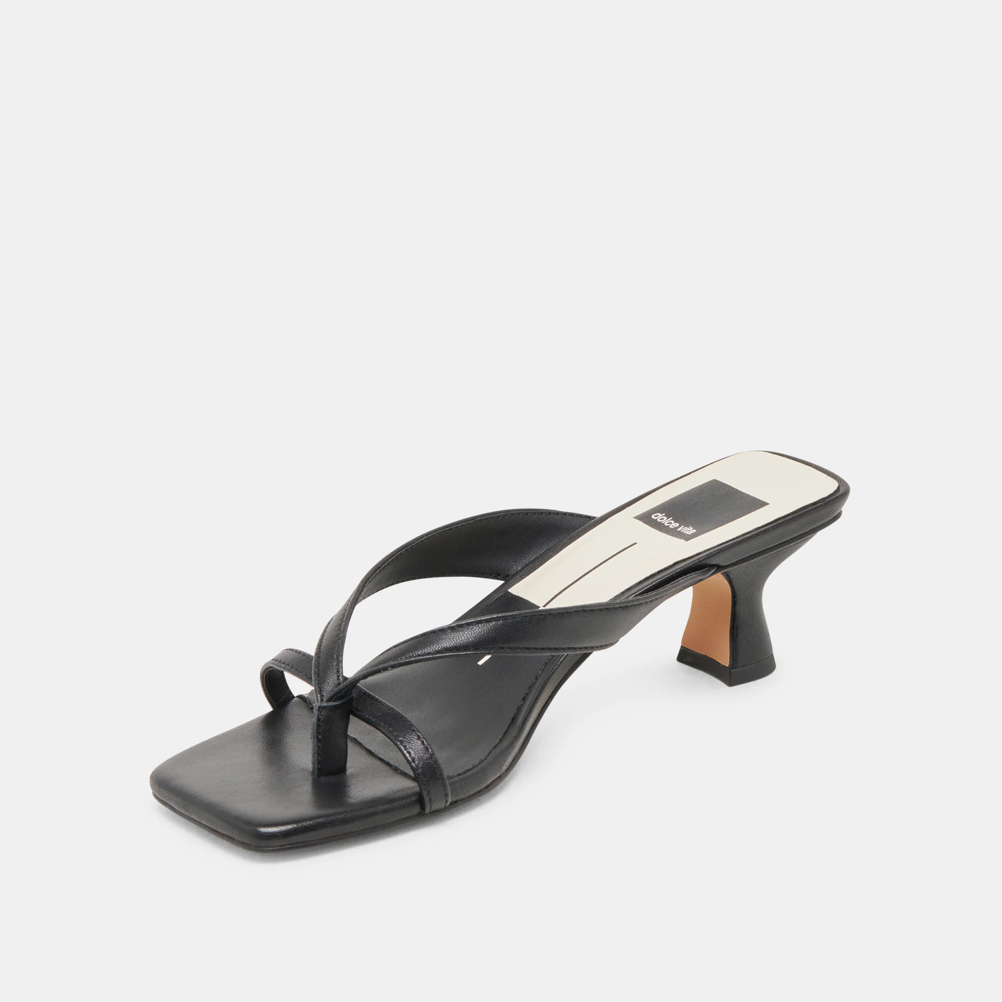 BREVEL WIDE HEELS ONYX LEATHER - Image 4