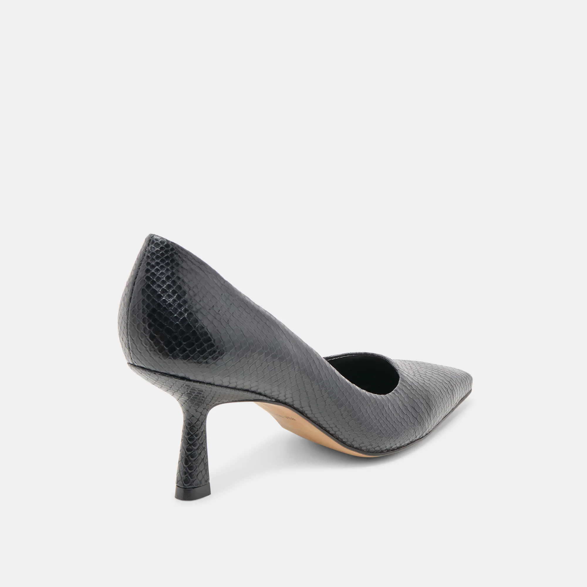 BRIONA HEELS ONYX EMBOSSED LEATHER - Image 5