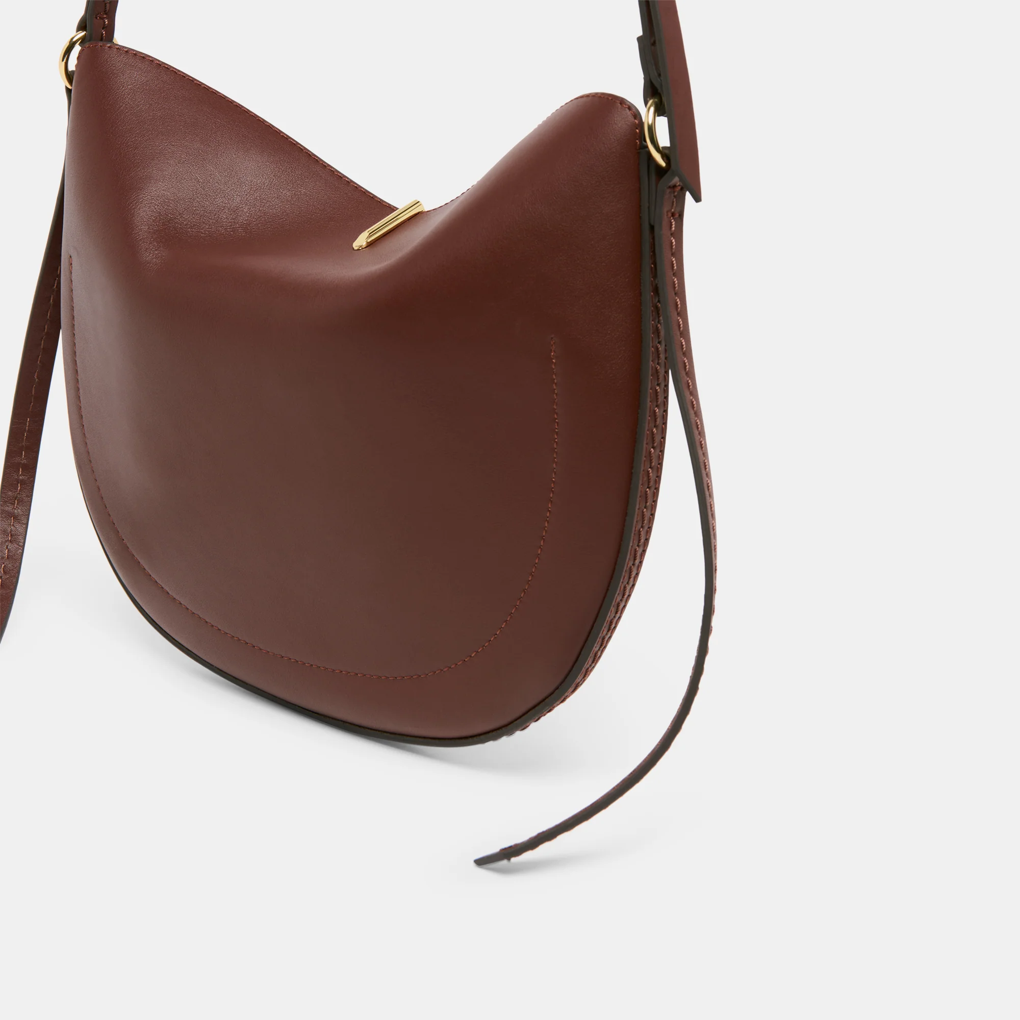 BURANO CROSSBODY BROWN LEATHER - Image 3