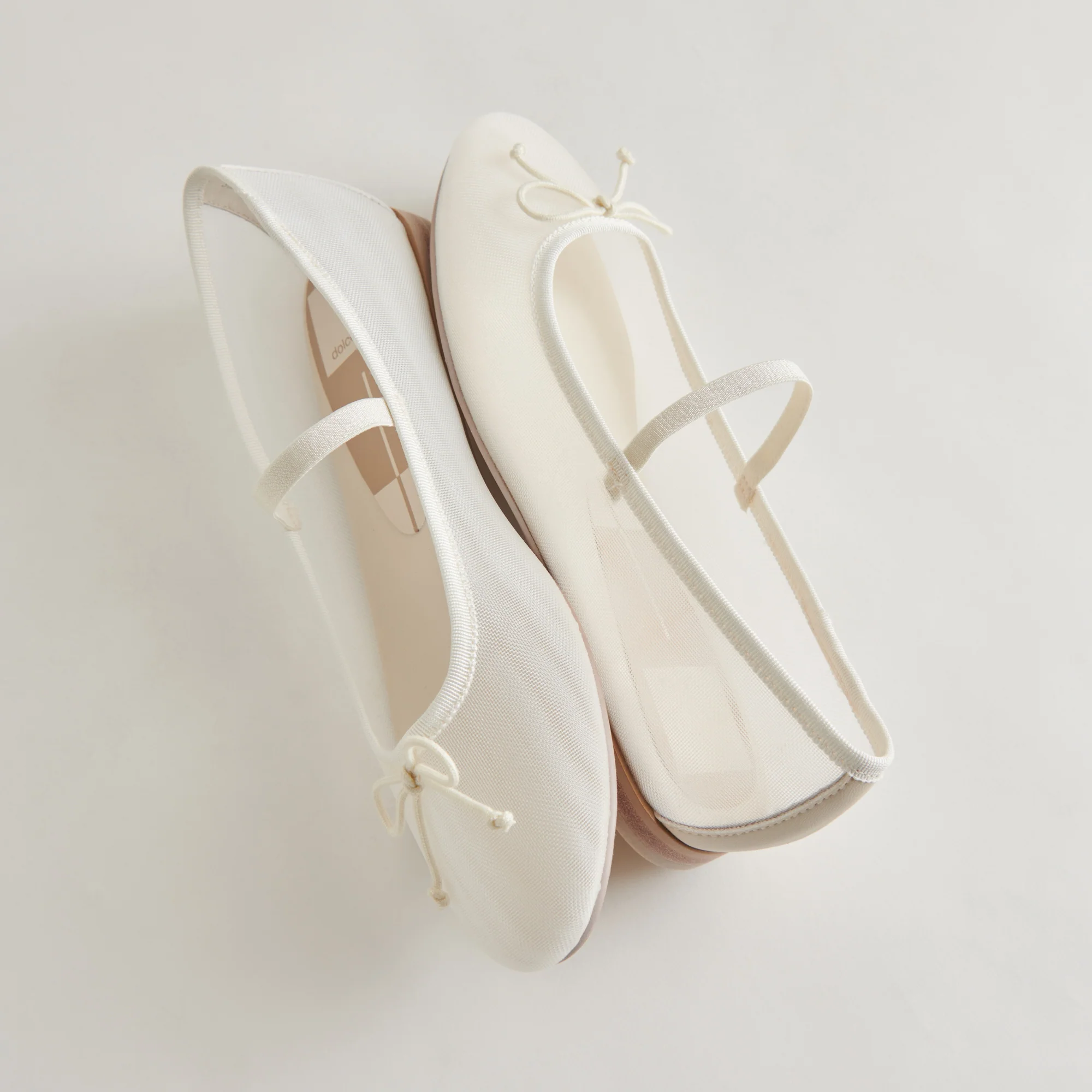 CADEL BALLET FLATS IVORY MESH - Image 7