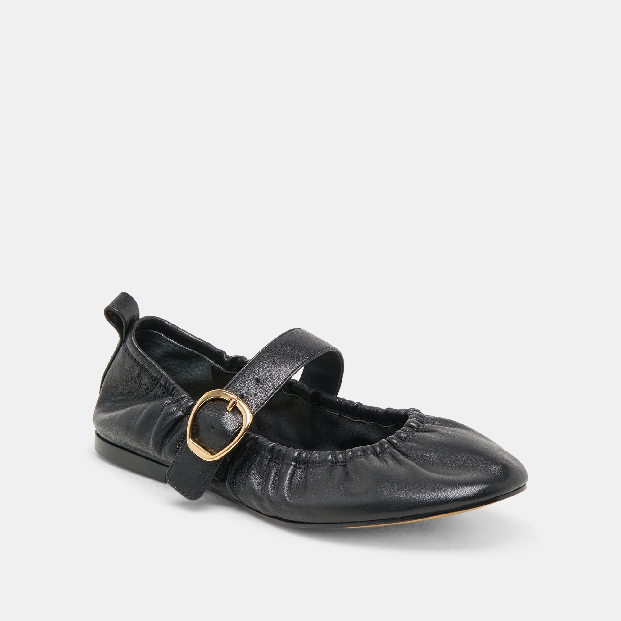 CAELY BALLET FLATS BLACK LEATHER - Image 5