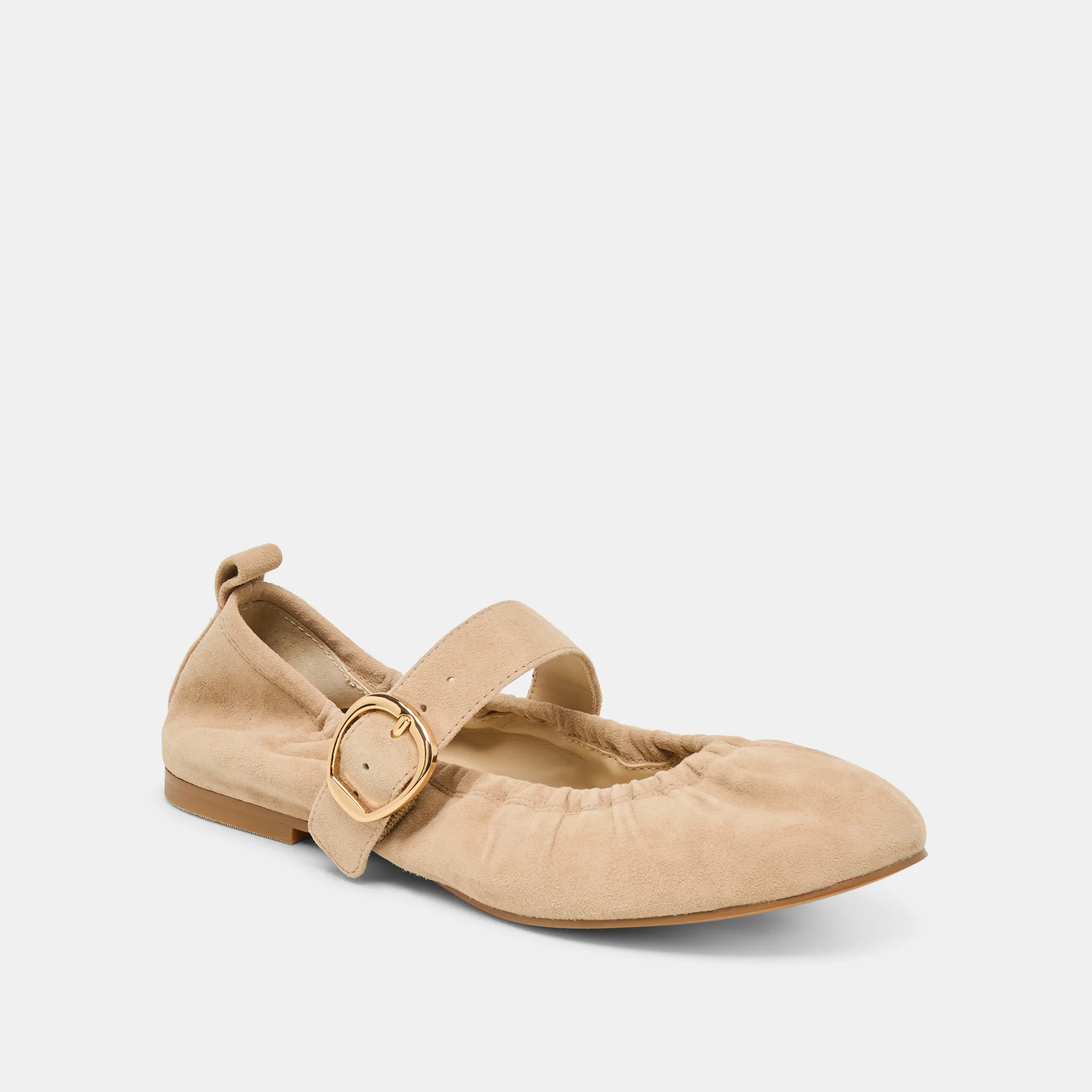 CAELY BALLET FLATS CAMEL SUEDE - Image 3