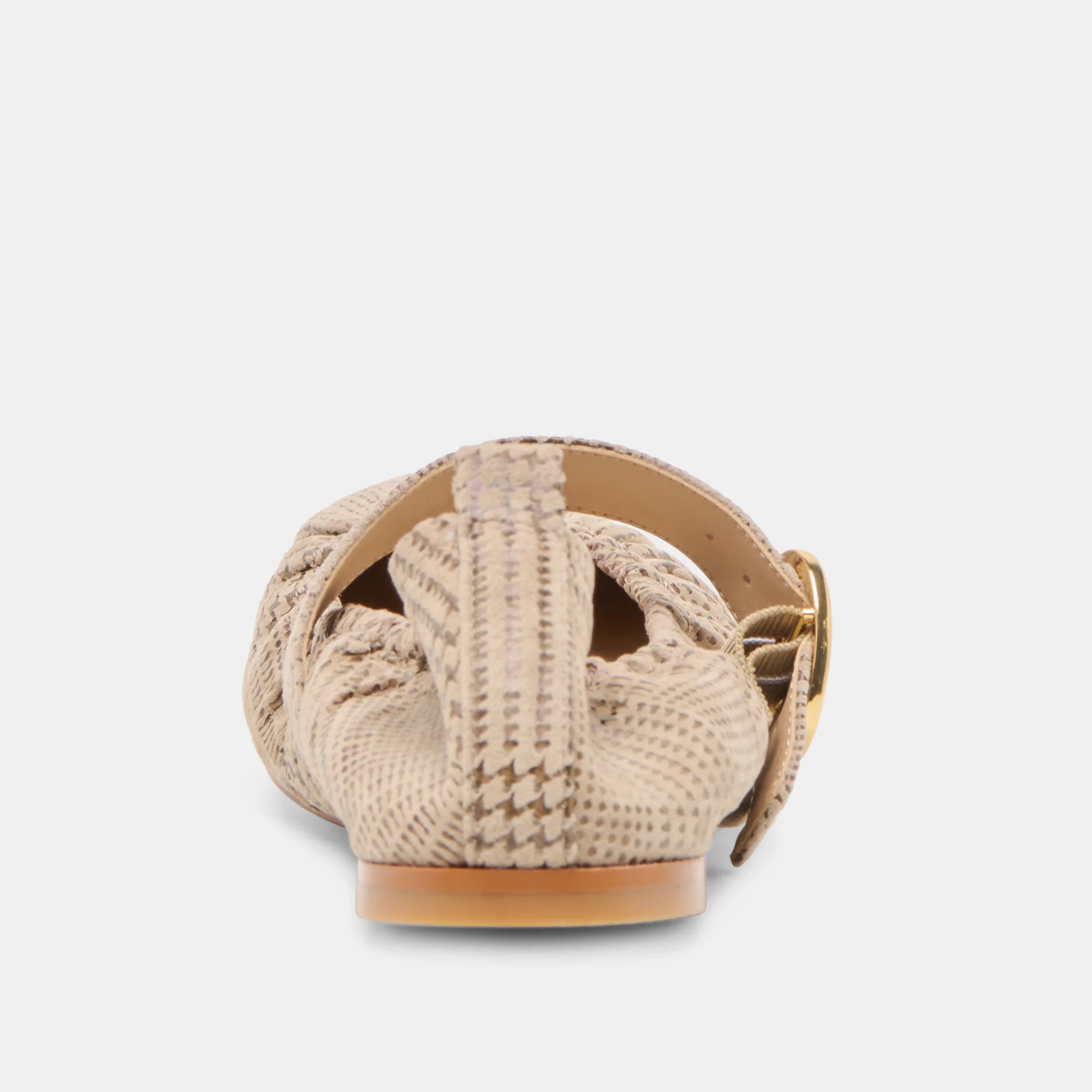 CAELY BALLET FLATS HERRINGBONE PRINTED SUEDE - Image 7
