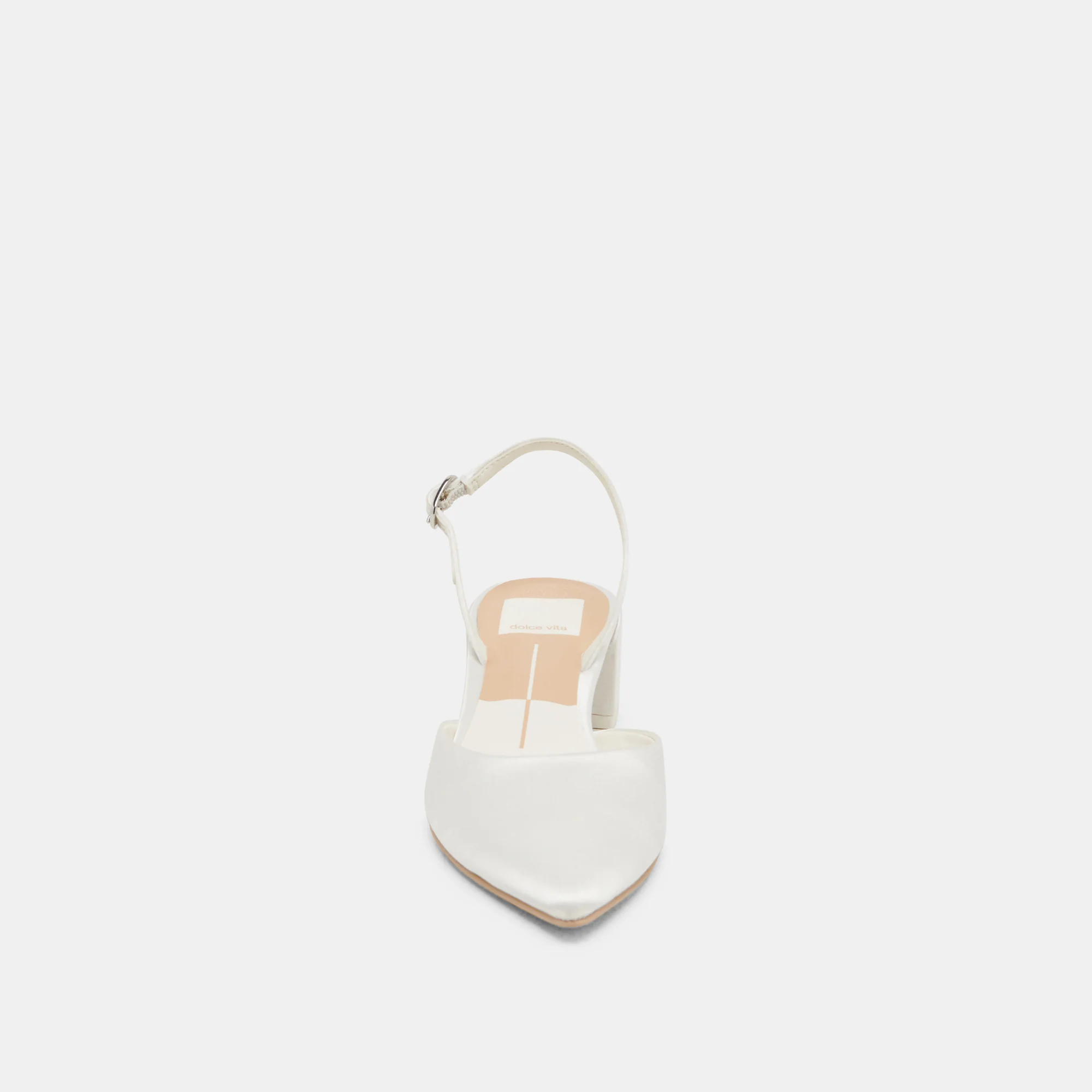 CAREL HEELS TRUE WHITE SATIN - Image 9