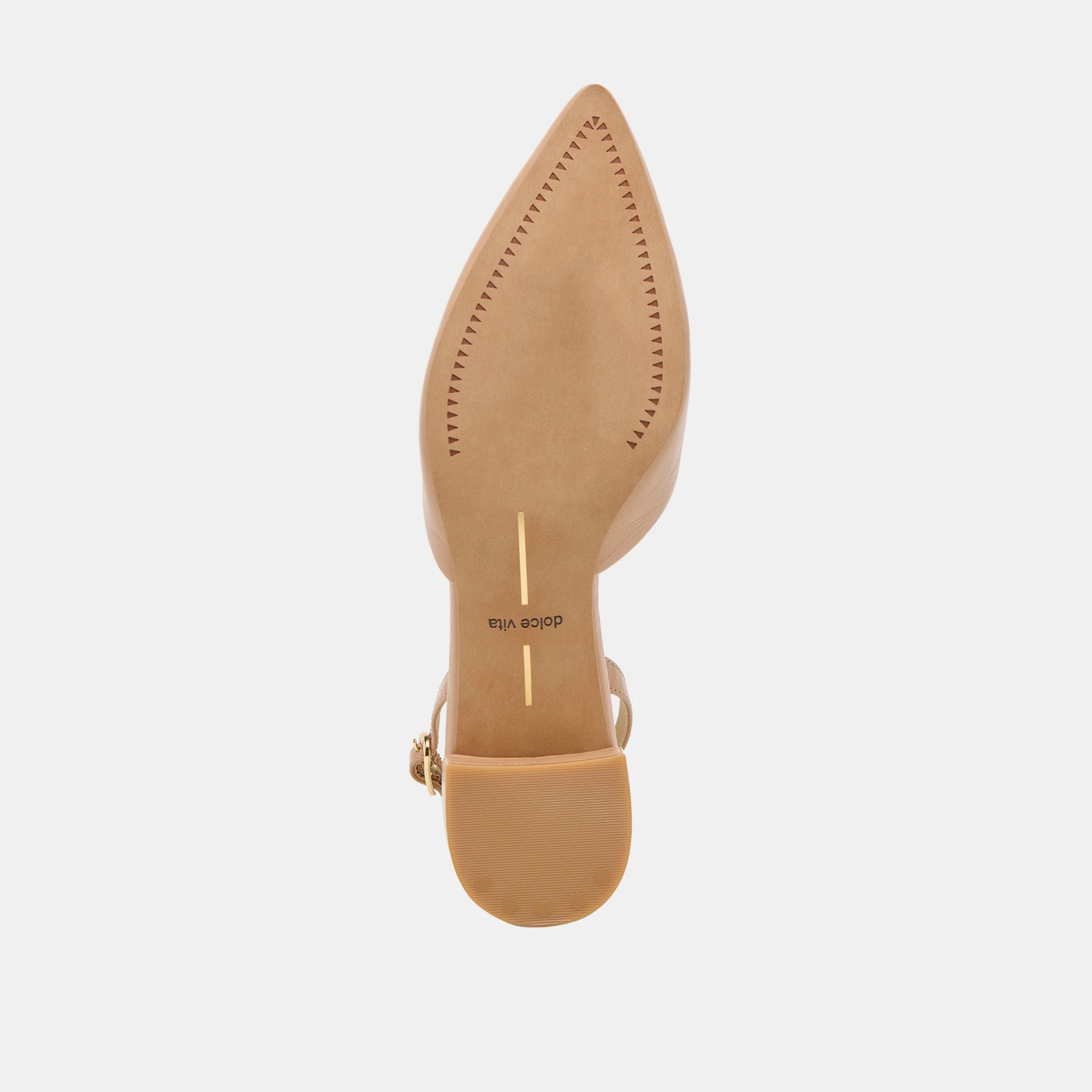 CAREL WIDE HEELS LT TAN CRINKLE PATENT LEATHER - Image 9