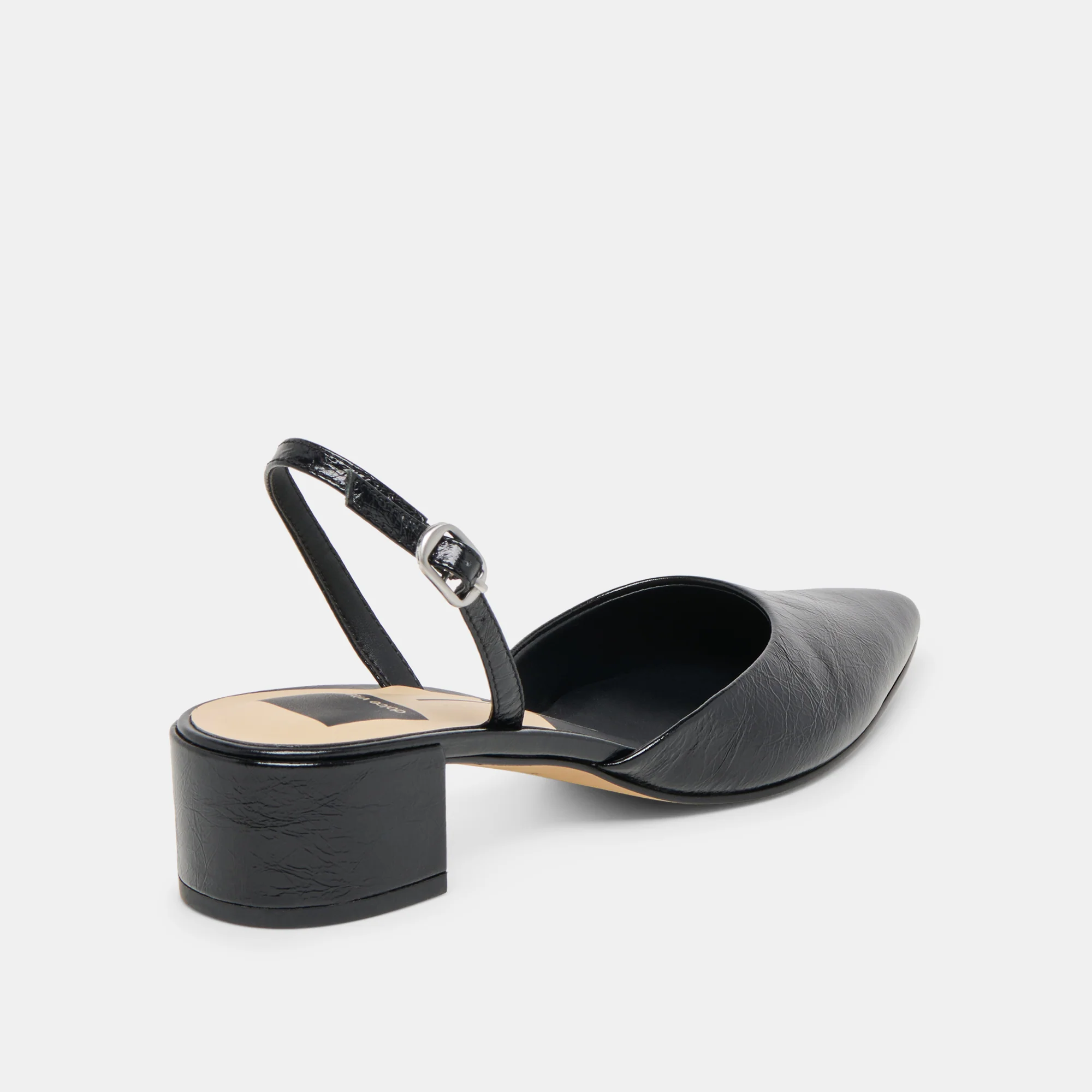 CAREL WIDE HEELS MIDNIGHT CRINKLE PATENT LEATHER - Image 3