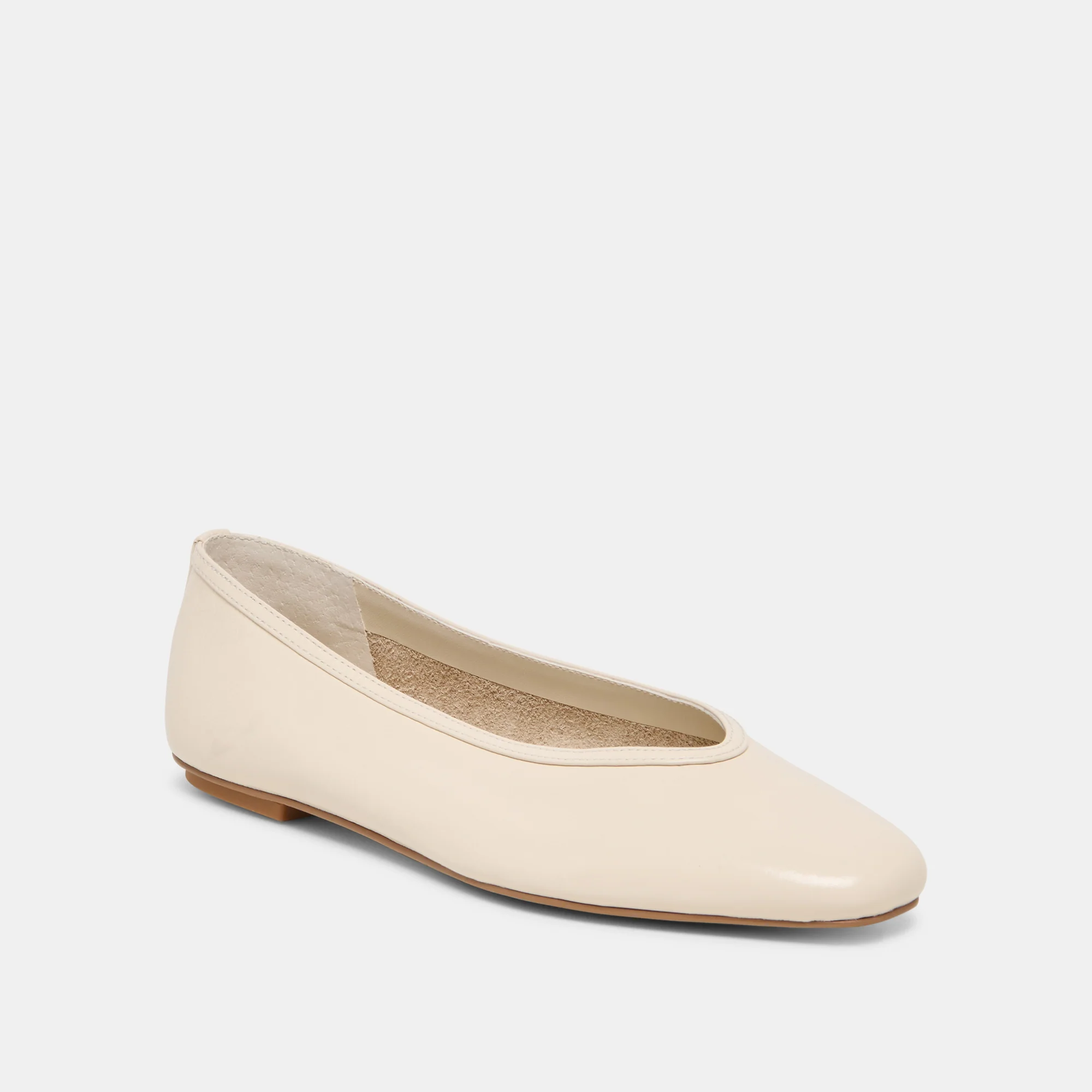 CARET BALLET FLATS BONE LEATHER - Image 2