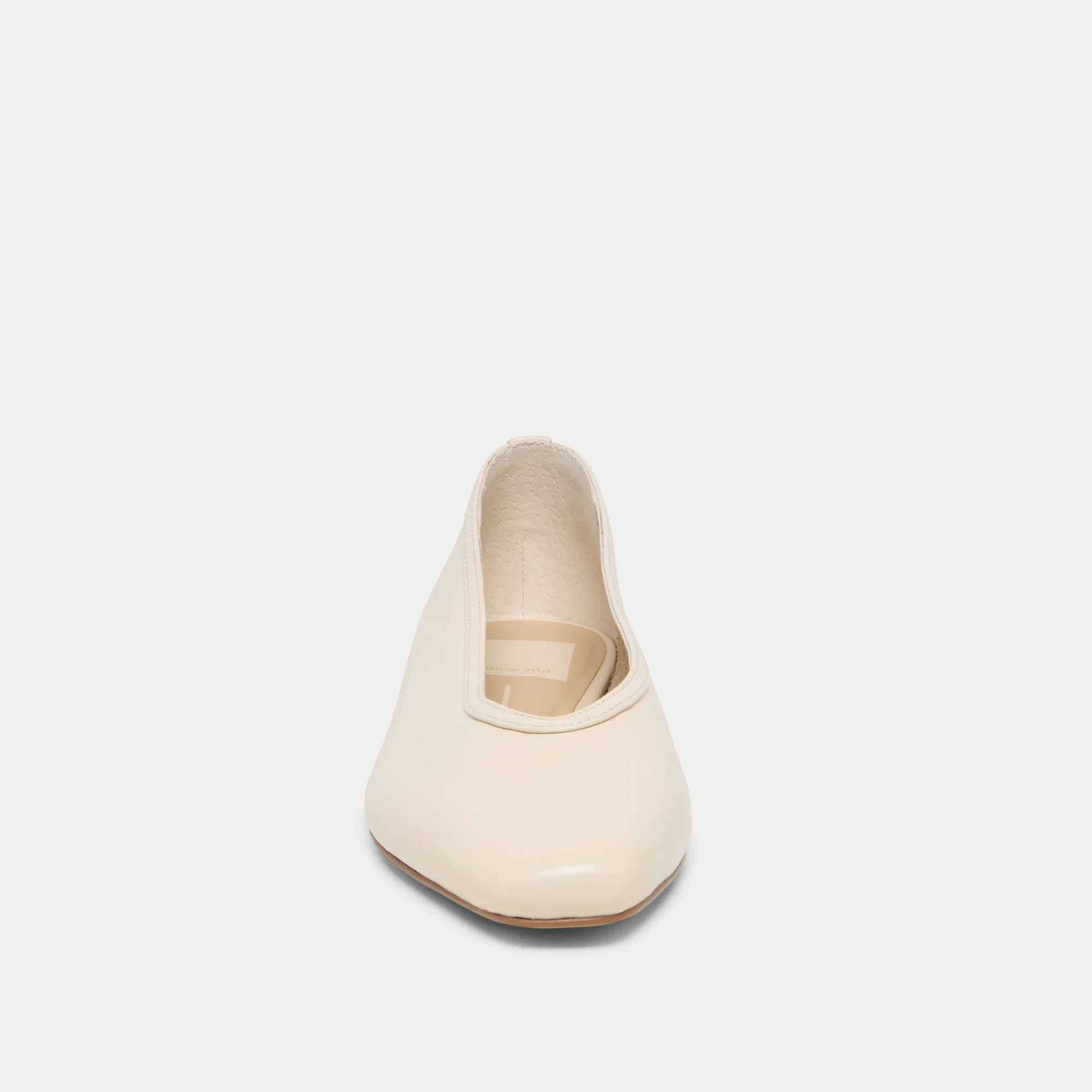 CARET BALLET FLATS BONE LEATHER - Image 6