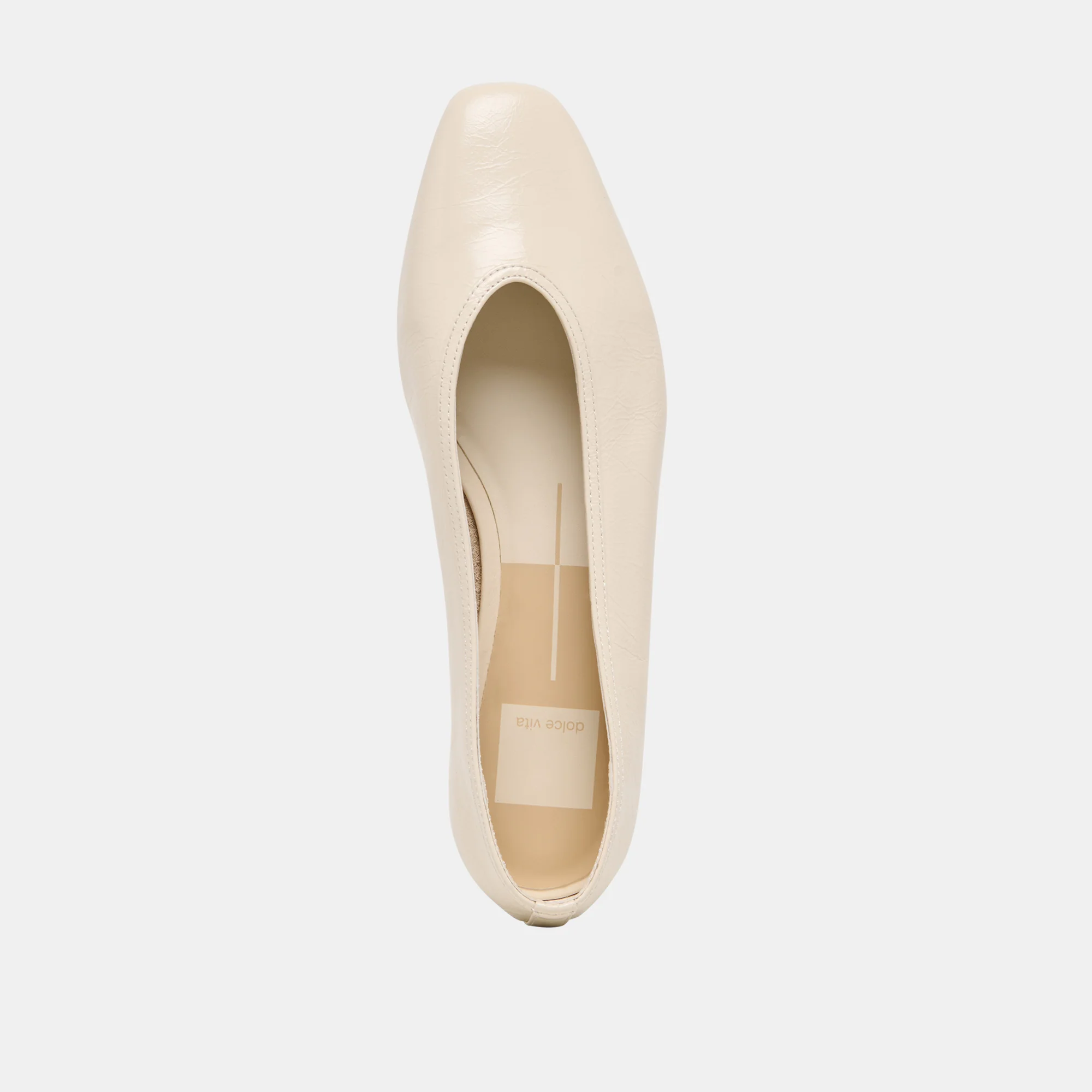 CARET BALLET FLATS BONE LEATHER - Image 8