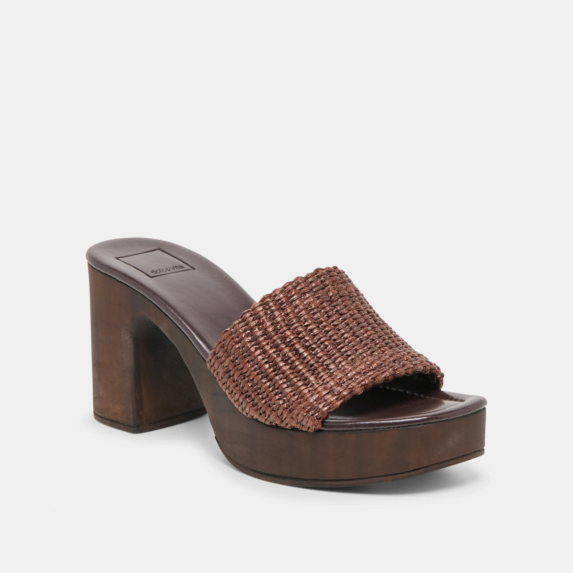 CELEST HEELS CHOCOLATE RAFFIA - Image 2