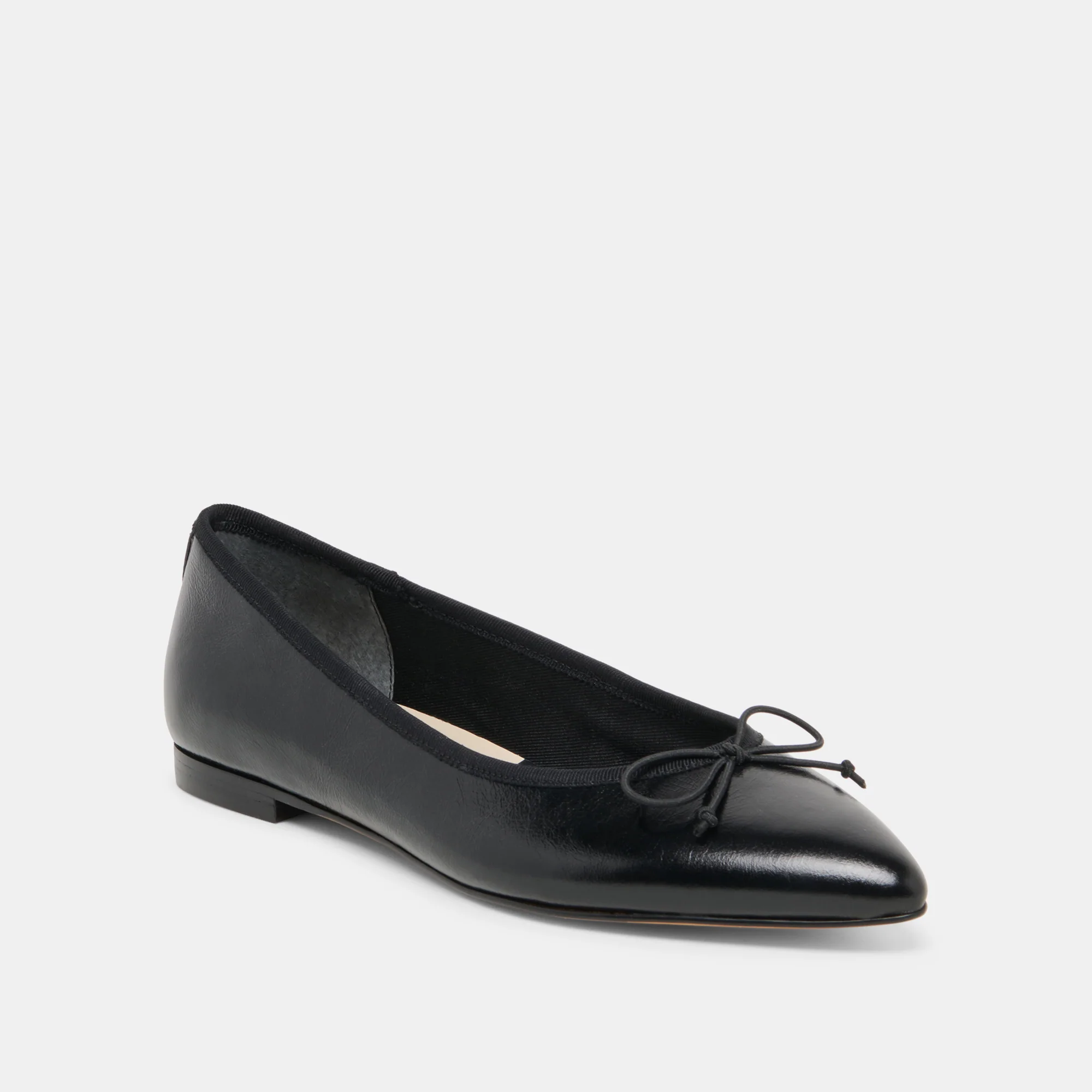 CELIO BALLET FLATS BLACK LEATHER - Image 2