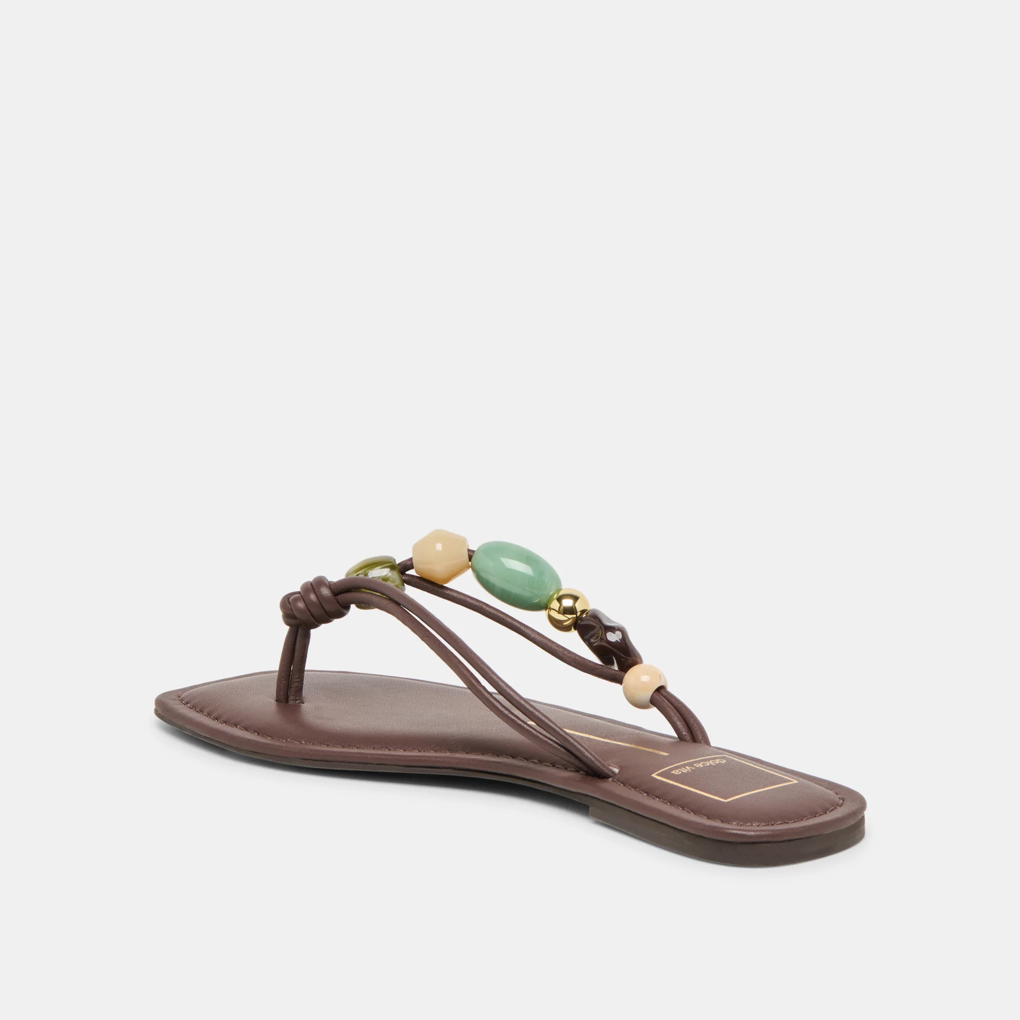 CELY SANDALS DK BROWN LEATHER - Image 9
