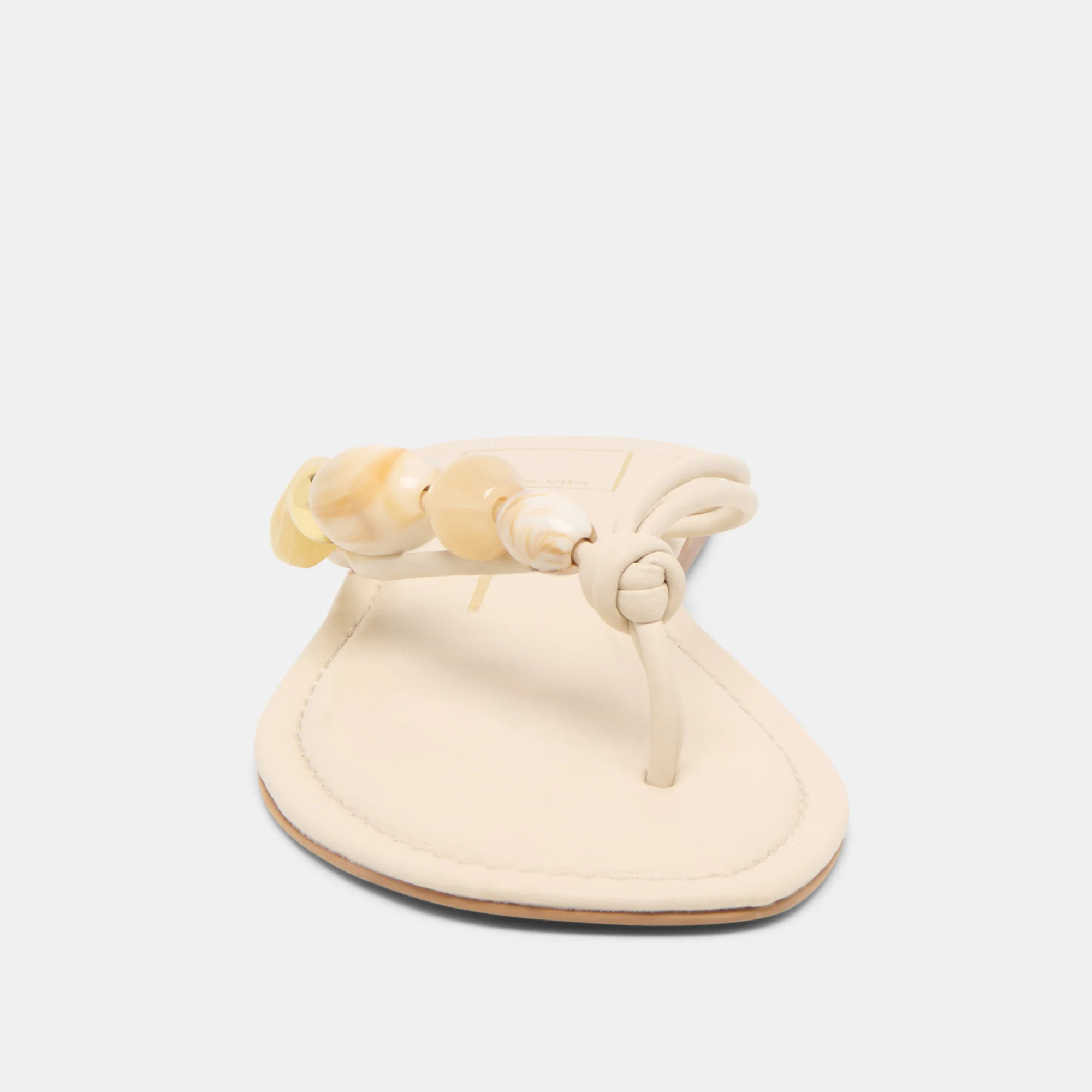 CELY SANDALS IVORY LEATHER - Image 6