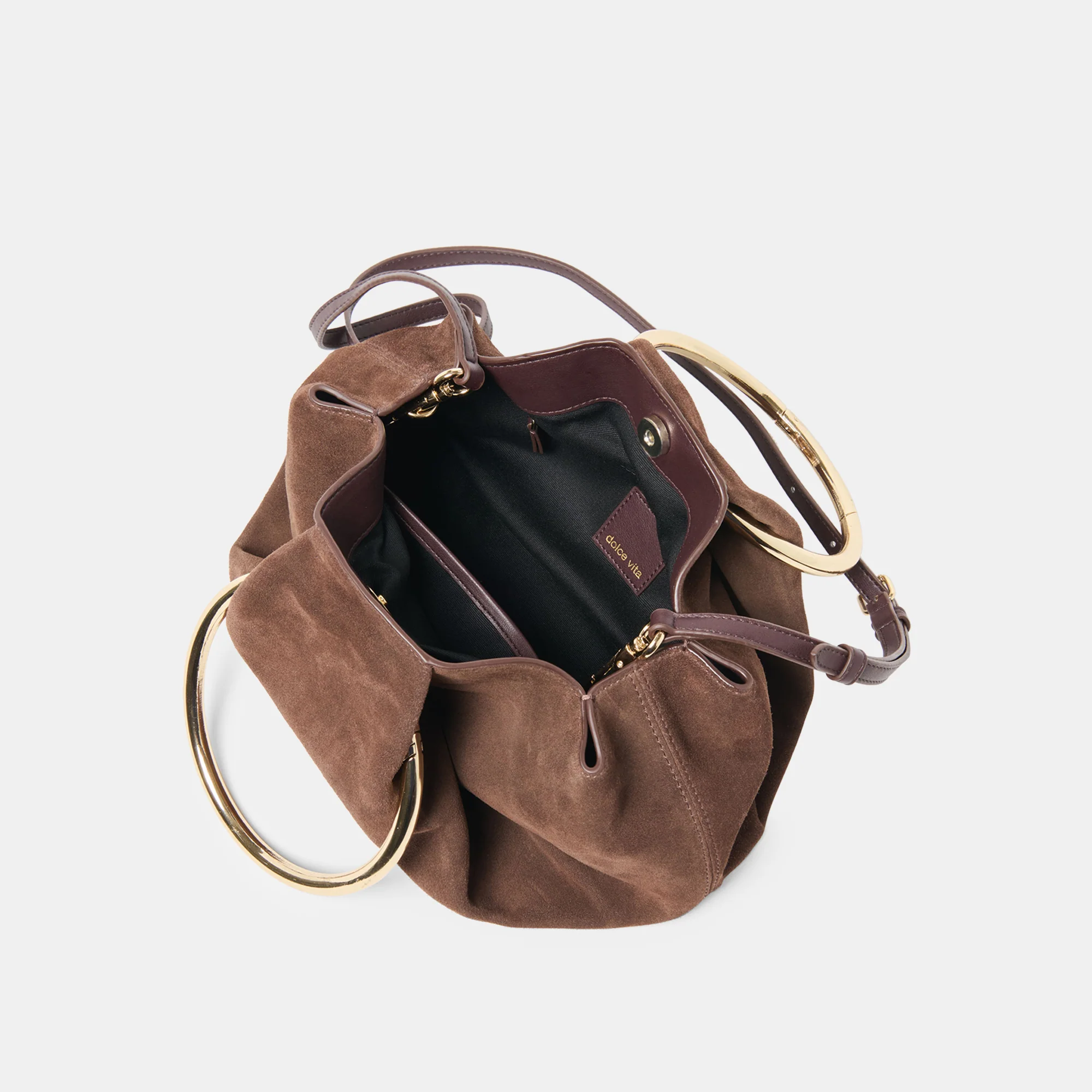 CHANNING HANDBAG ESPRESSO SUEDE - Image 7
