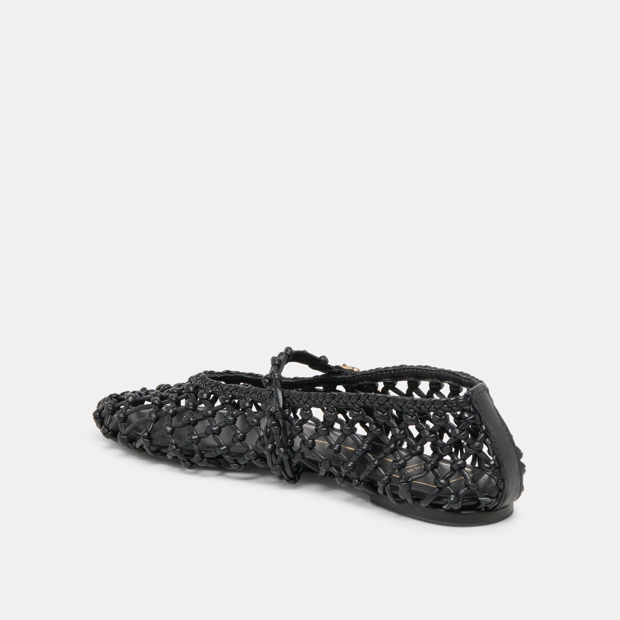 CLAIR BALLET FLATS BLACK WOVEN LEATHER - Image 7