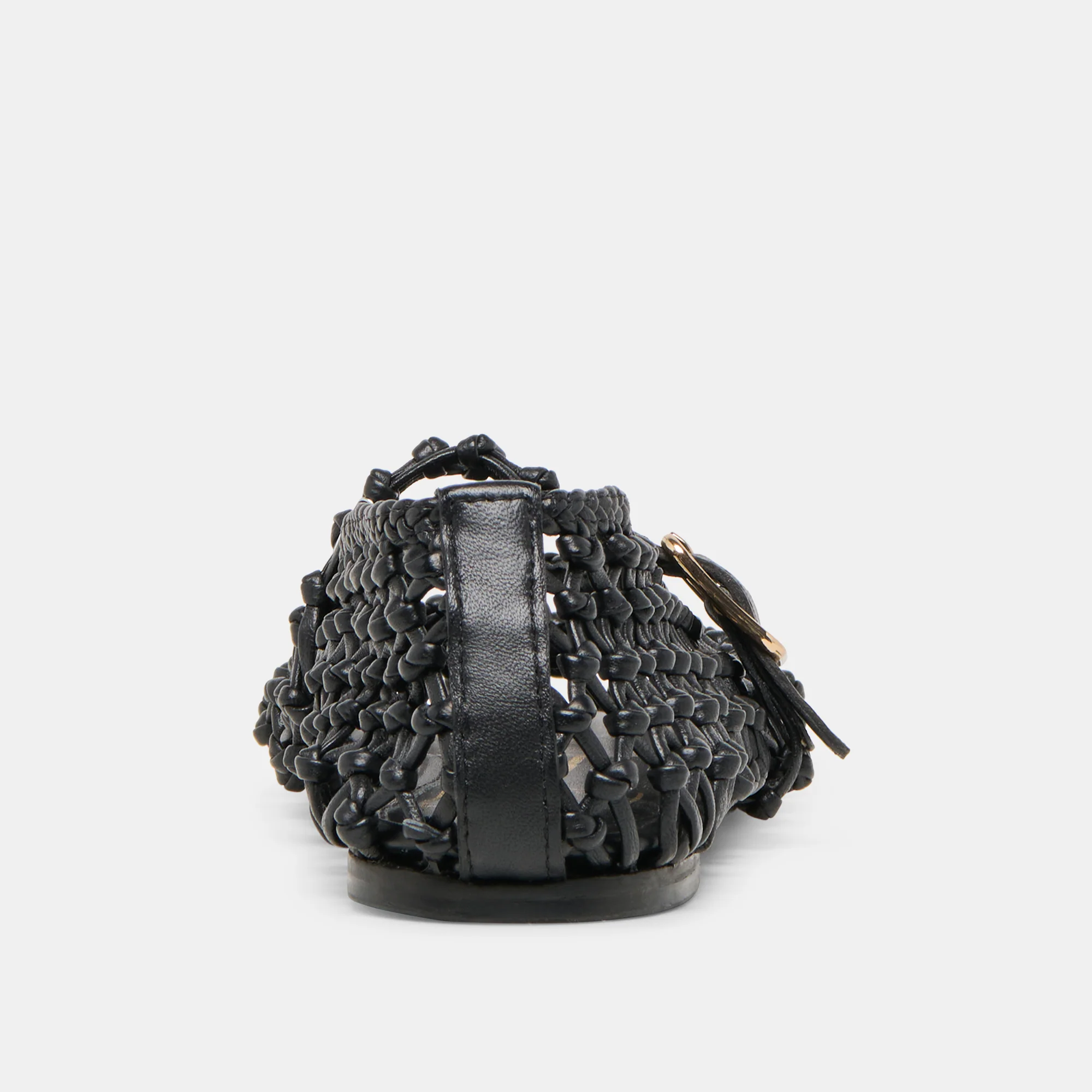 CLAIR BALLET FLATS BLACK WOVEN LEATHER - Image 9