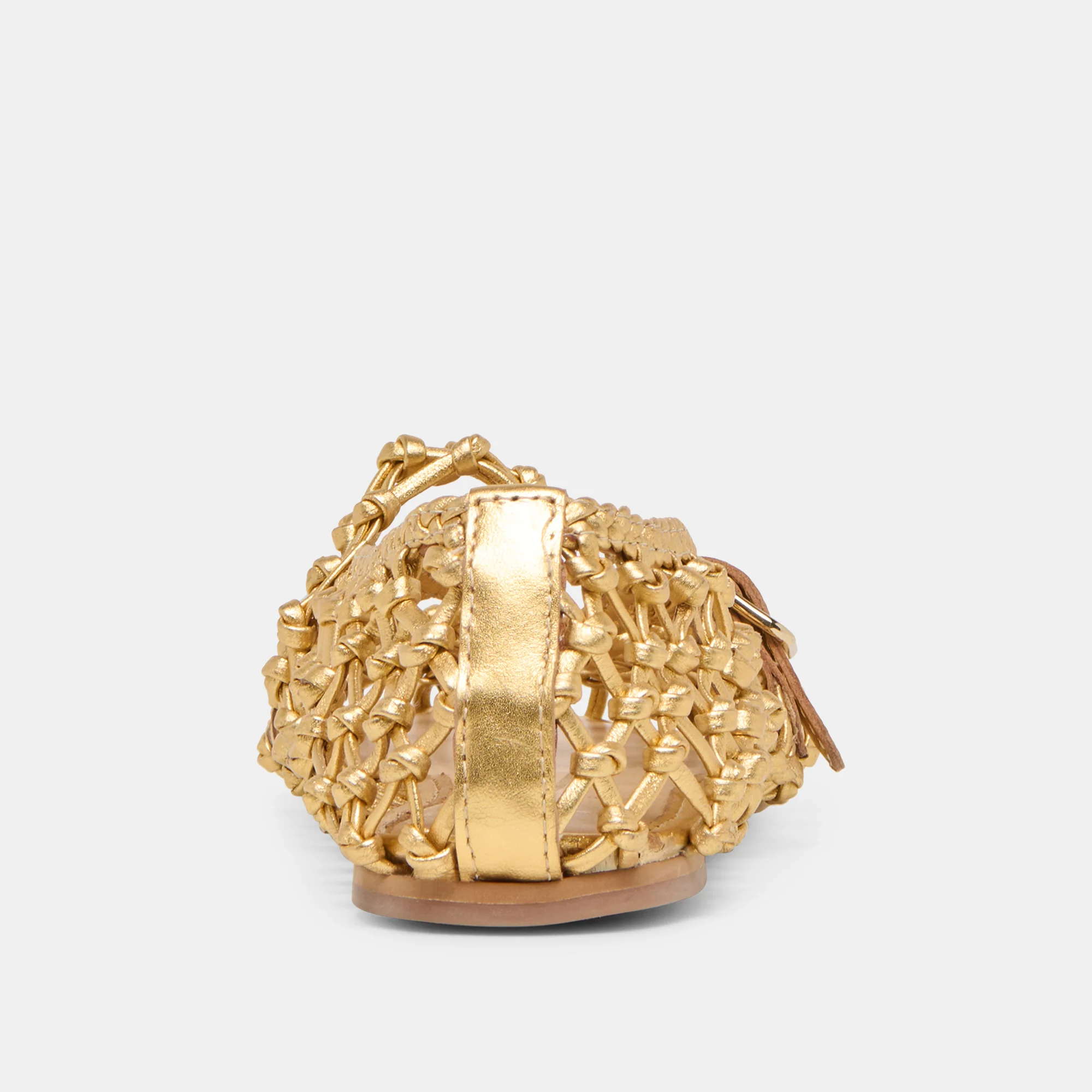 CLAIR BALLET FLATS GOLD WOVEN LEATHER - Image 7