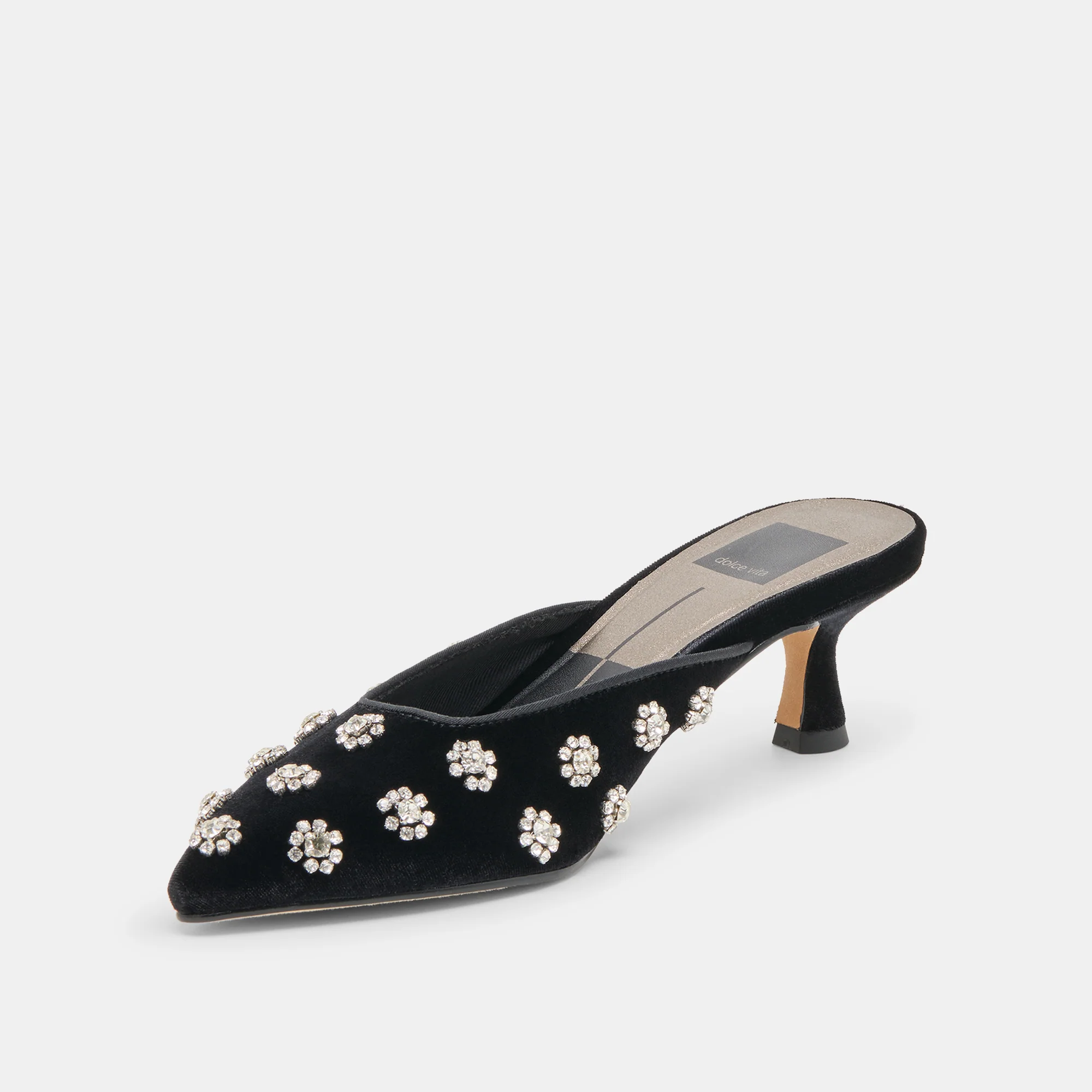 CLARA HEELS NERO VELVET - Image 4